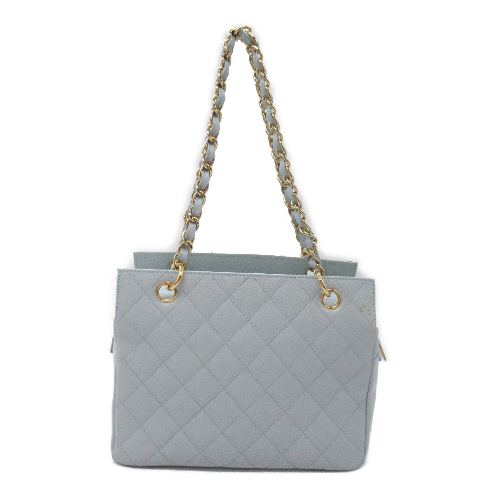 Chanel Caviar Skin Chain Shoulder Bag Blue