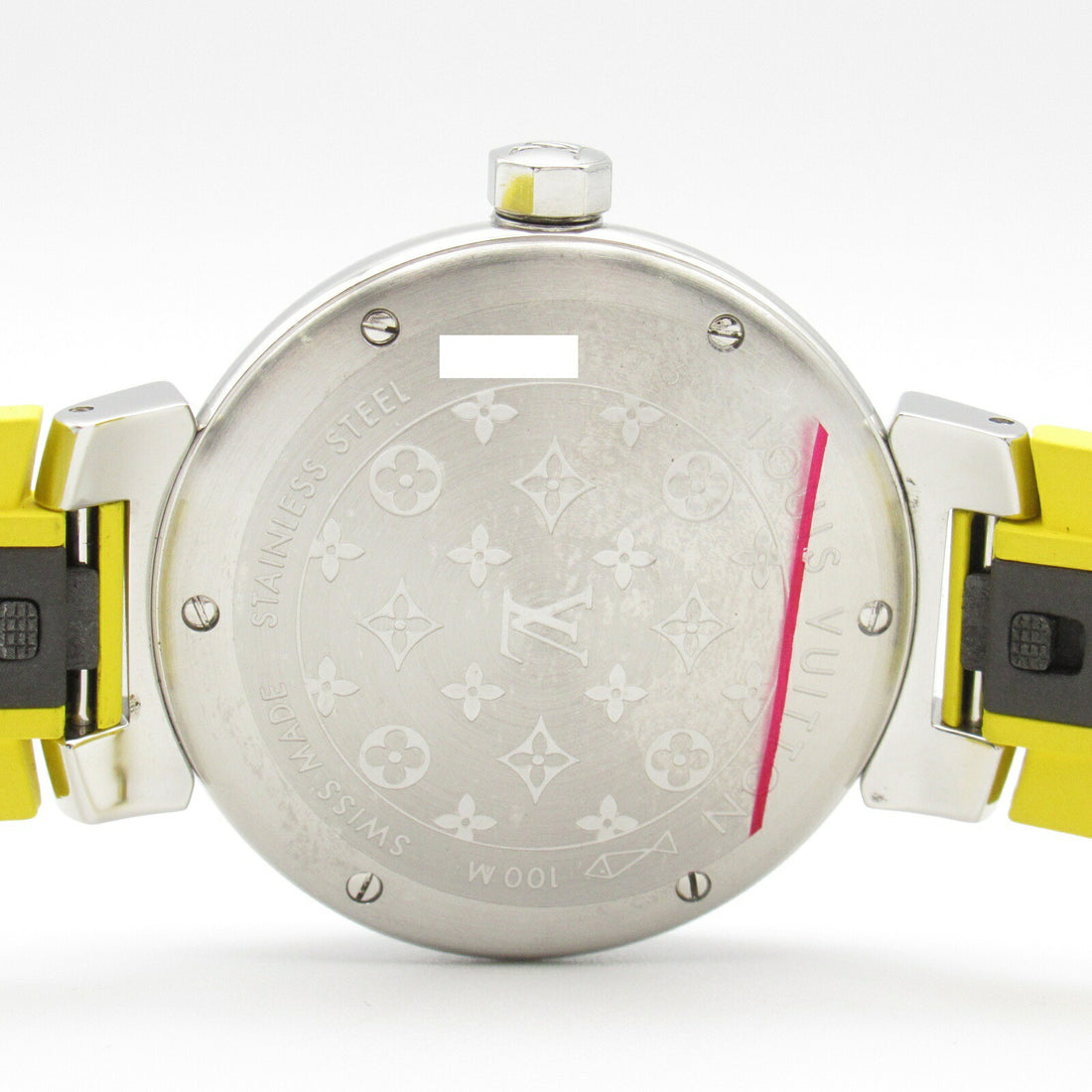 Louis Vuitton Tambour Watch Stainless Steel Rubber