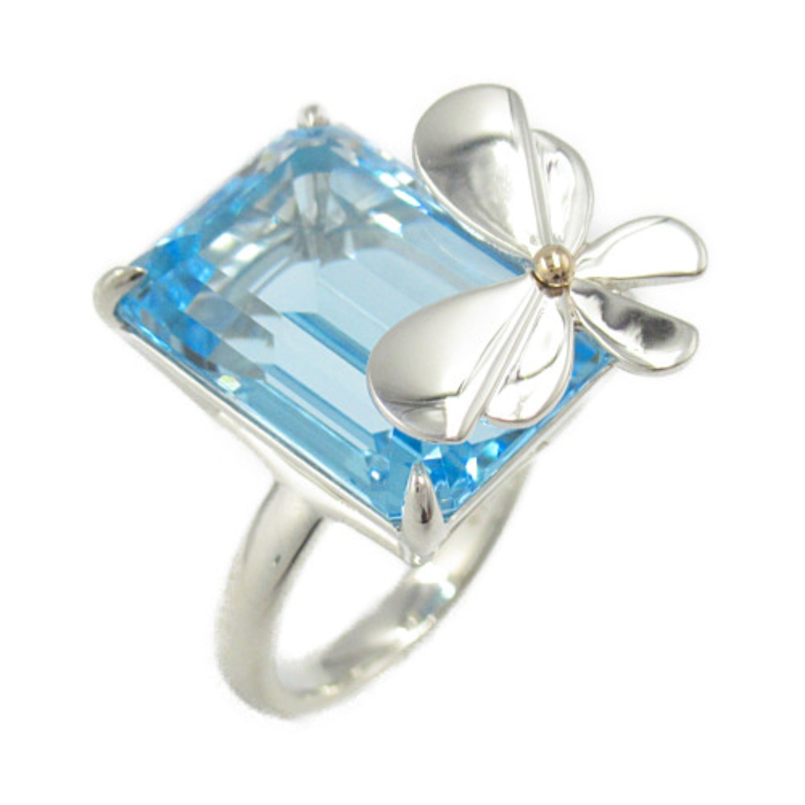 Tiffany & Co 18K Topaz Return to Tiffany Love Bugs Butterfly Ring Metal Ring in Great Condition