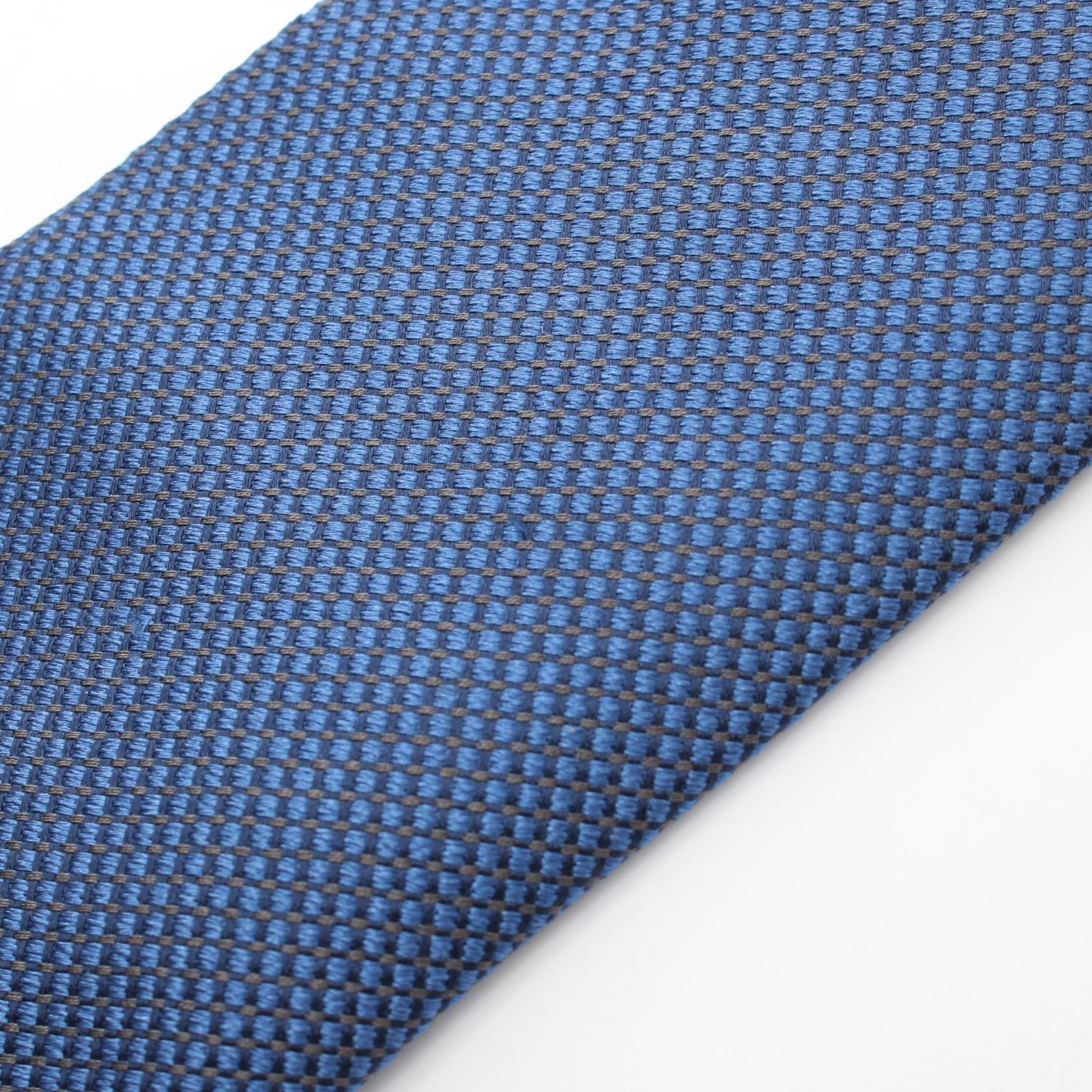 Louis Vuitton Silk Cotton Tie Blue