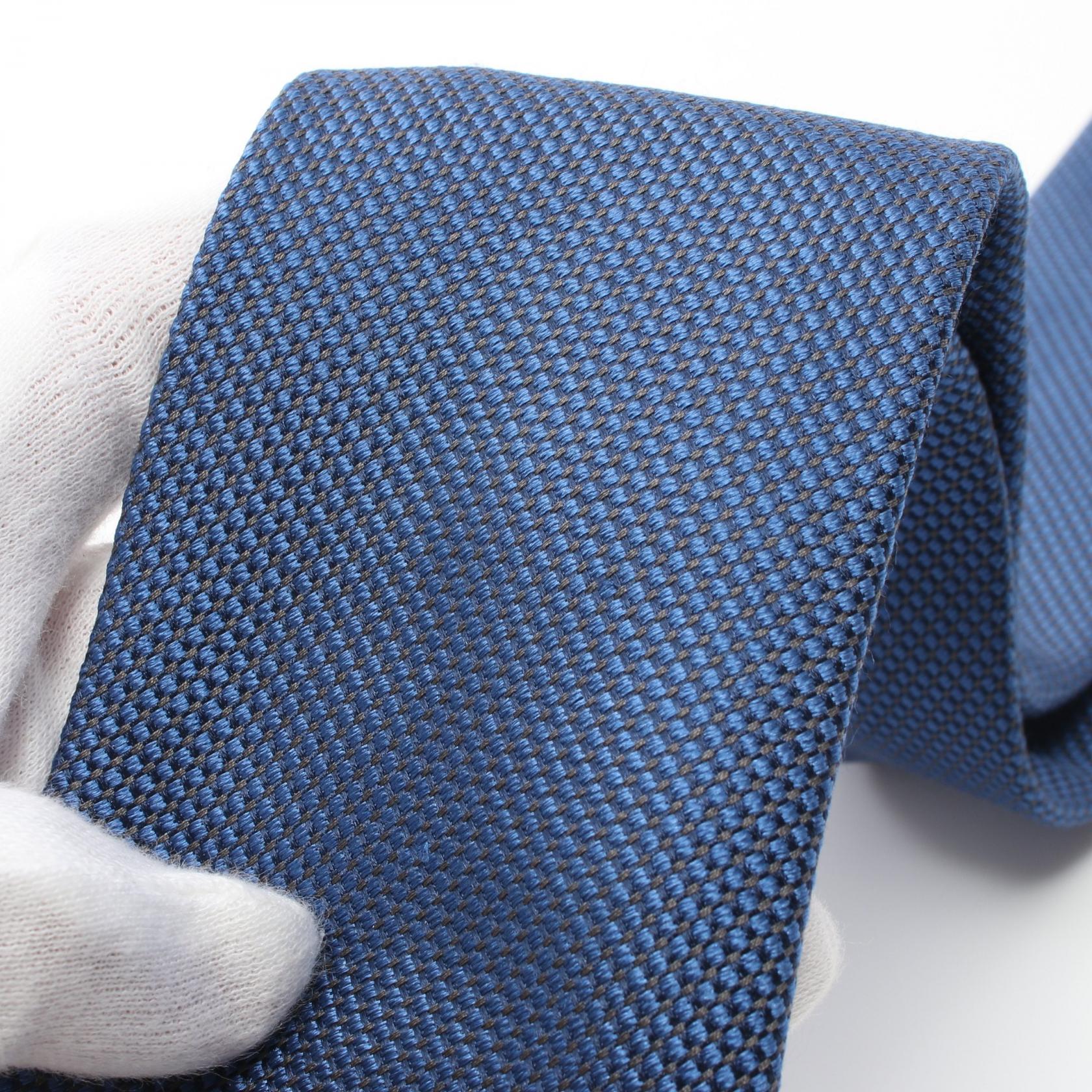 Louis Vuitton Silk Cotton Tie Blue