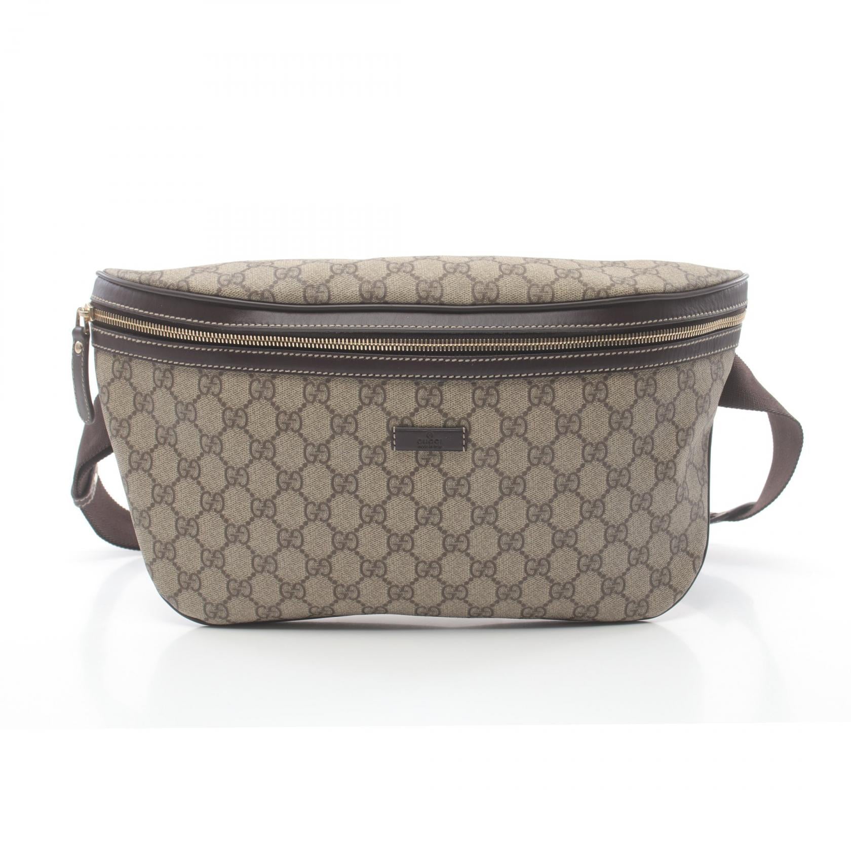 Gucci GG Canvas Waist Pouch Bag Canvas Belt Bag 211110 in Great Condition