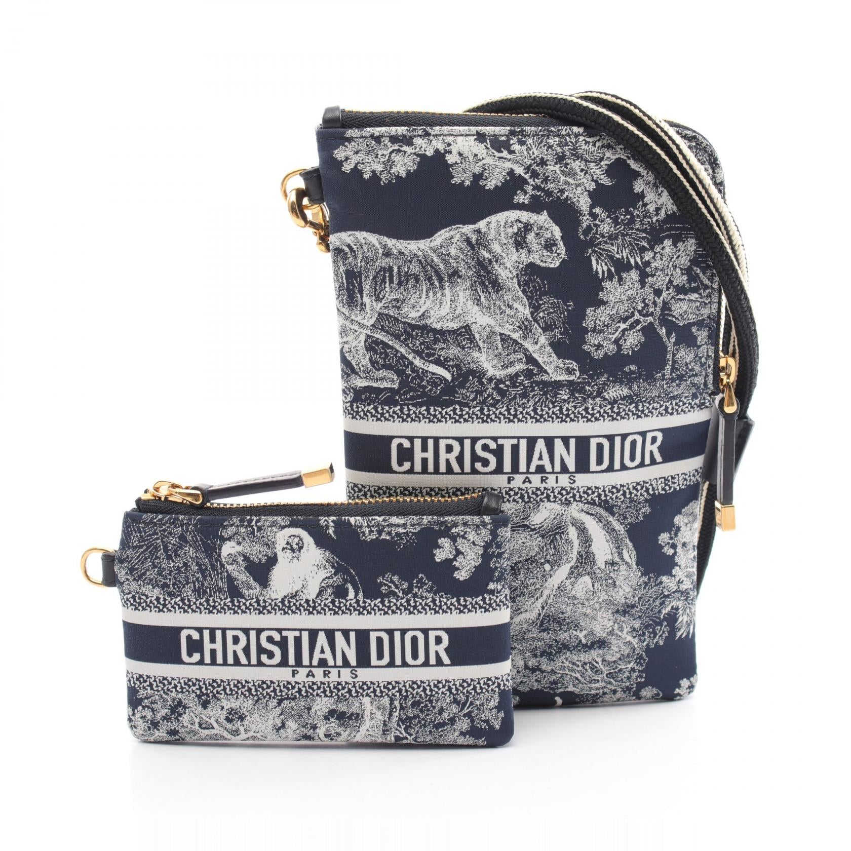 Dior Fabric Multifunction Pouch Shoulder Bag