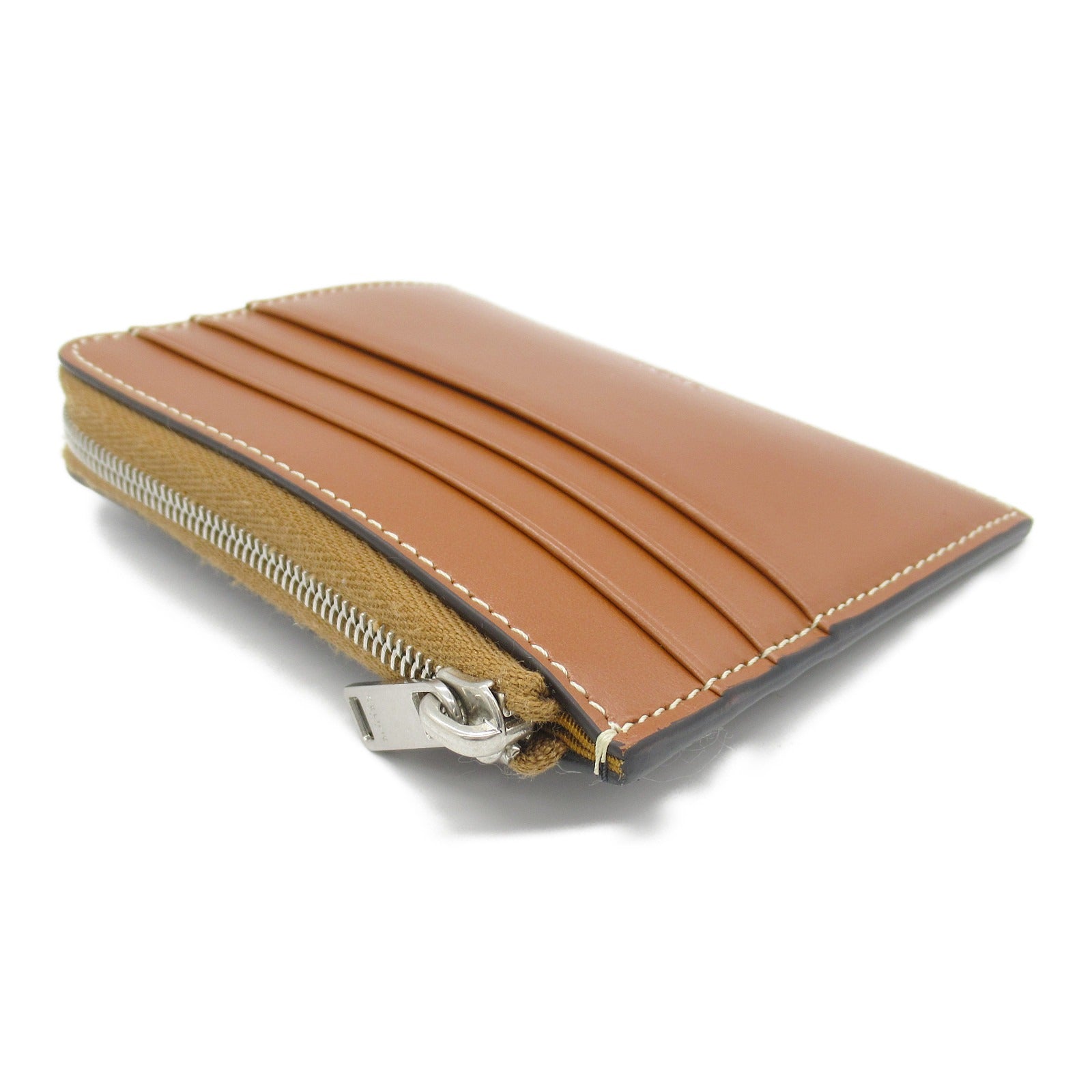 Celine Trion Coin Card Holder Wallet Brown