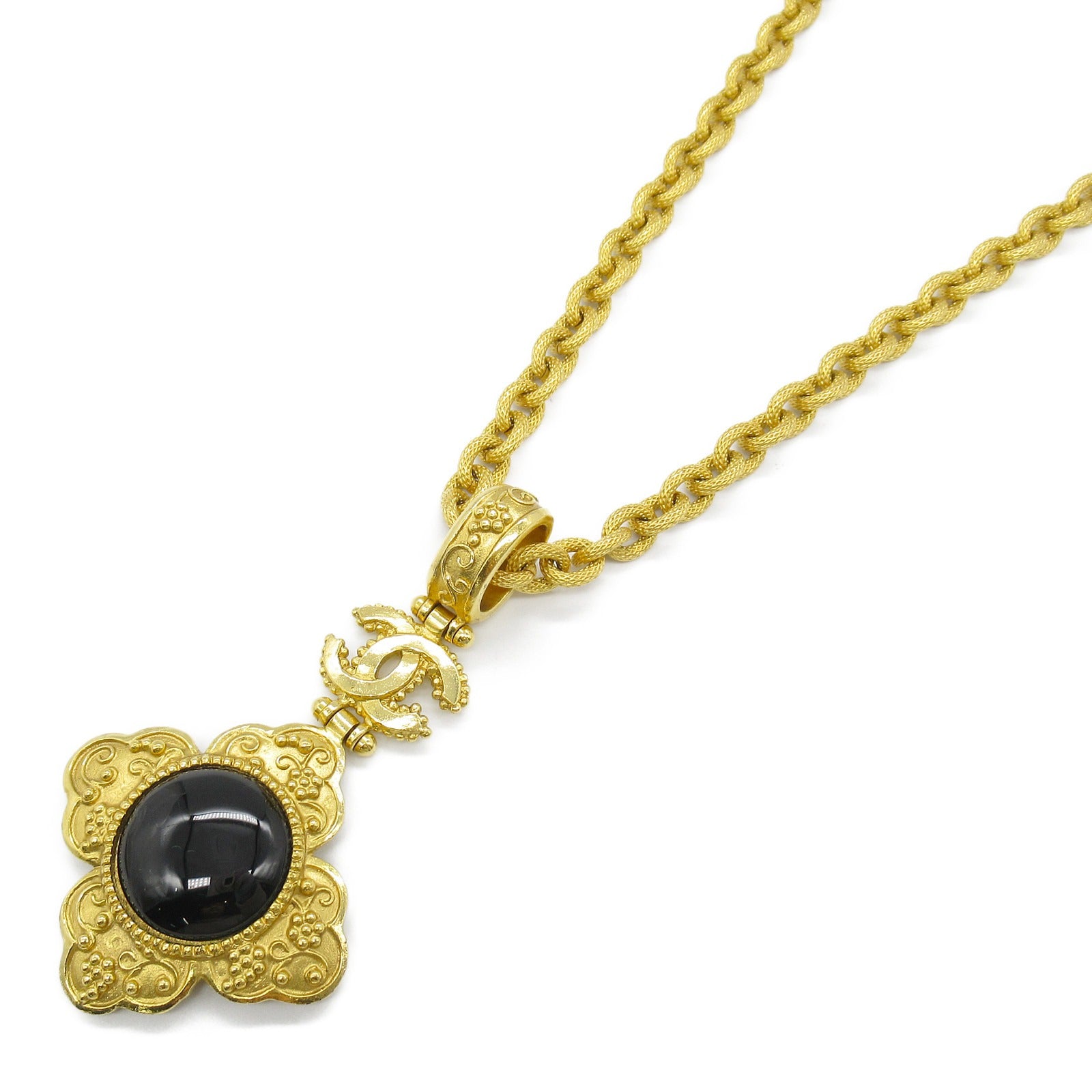 Chanel Gold Plated Necklace Jewelry