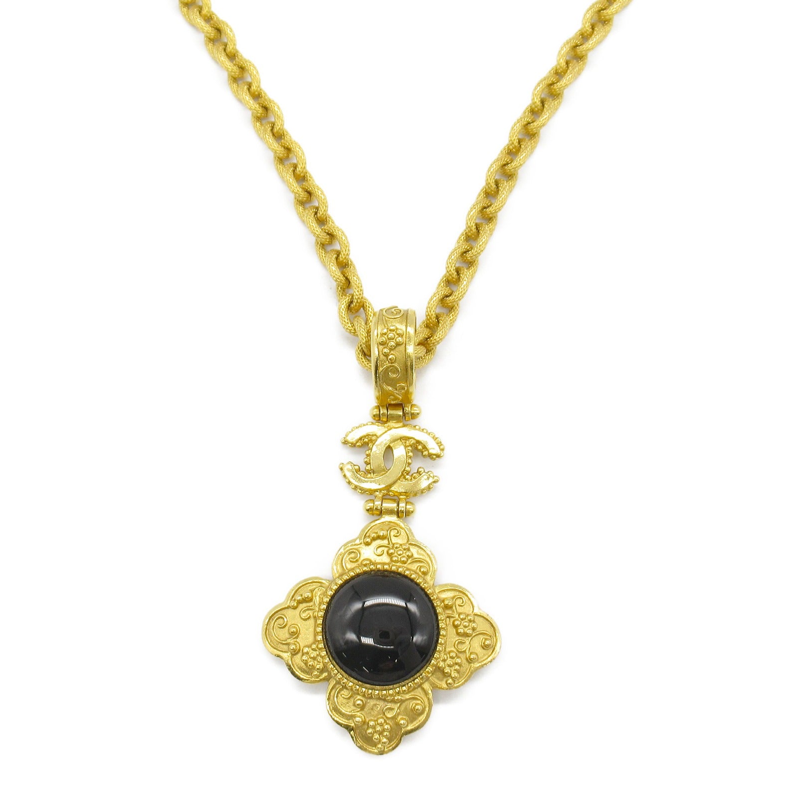 Chanel Gold Plated Necklace Jewelry