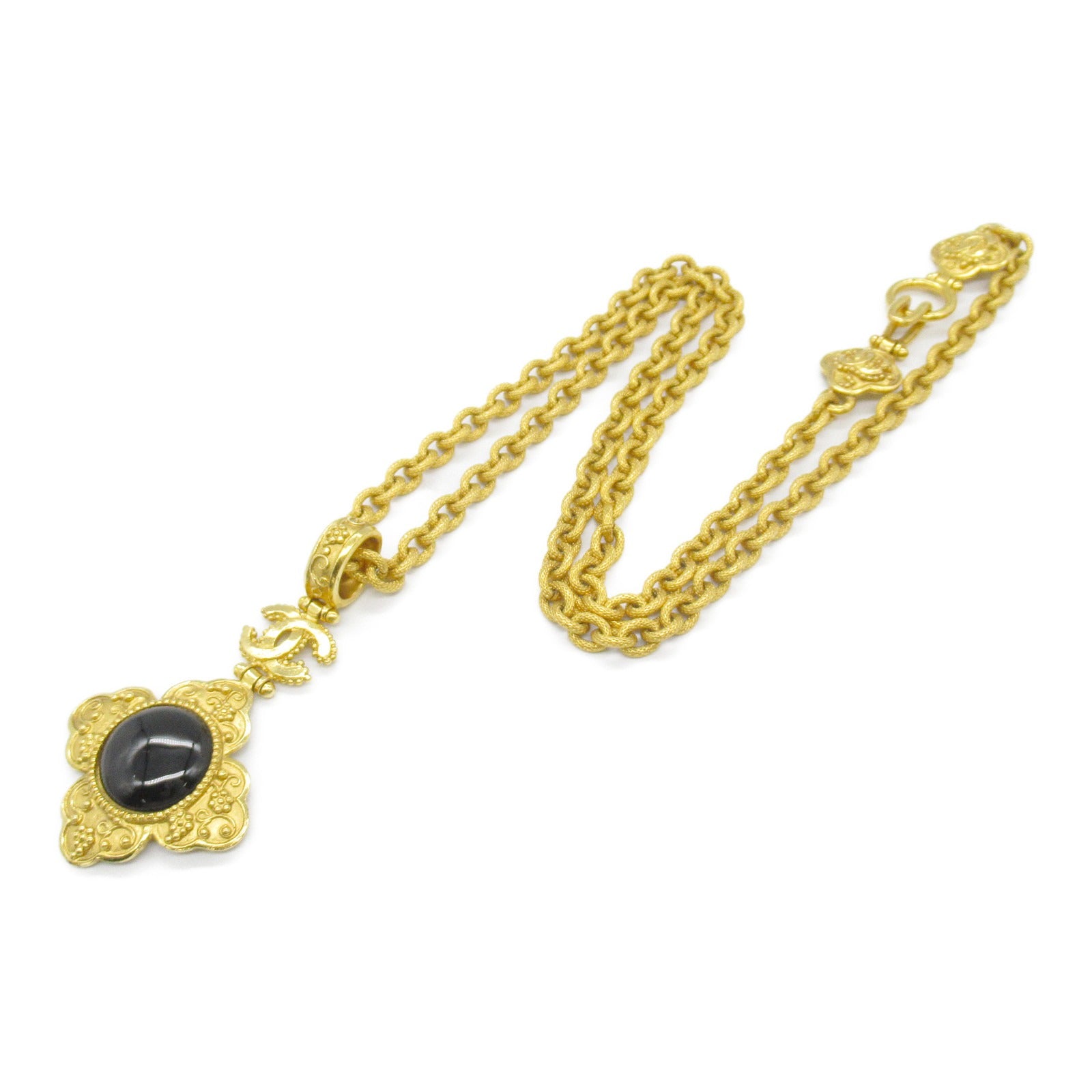 Chanel Gold Plated Necklace Jewelry