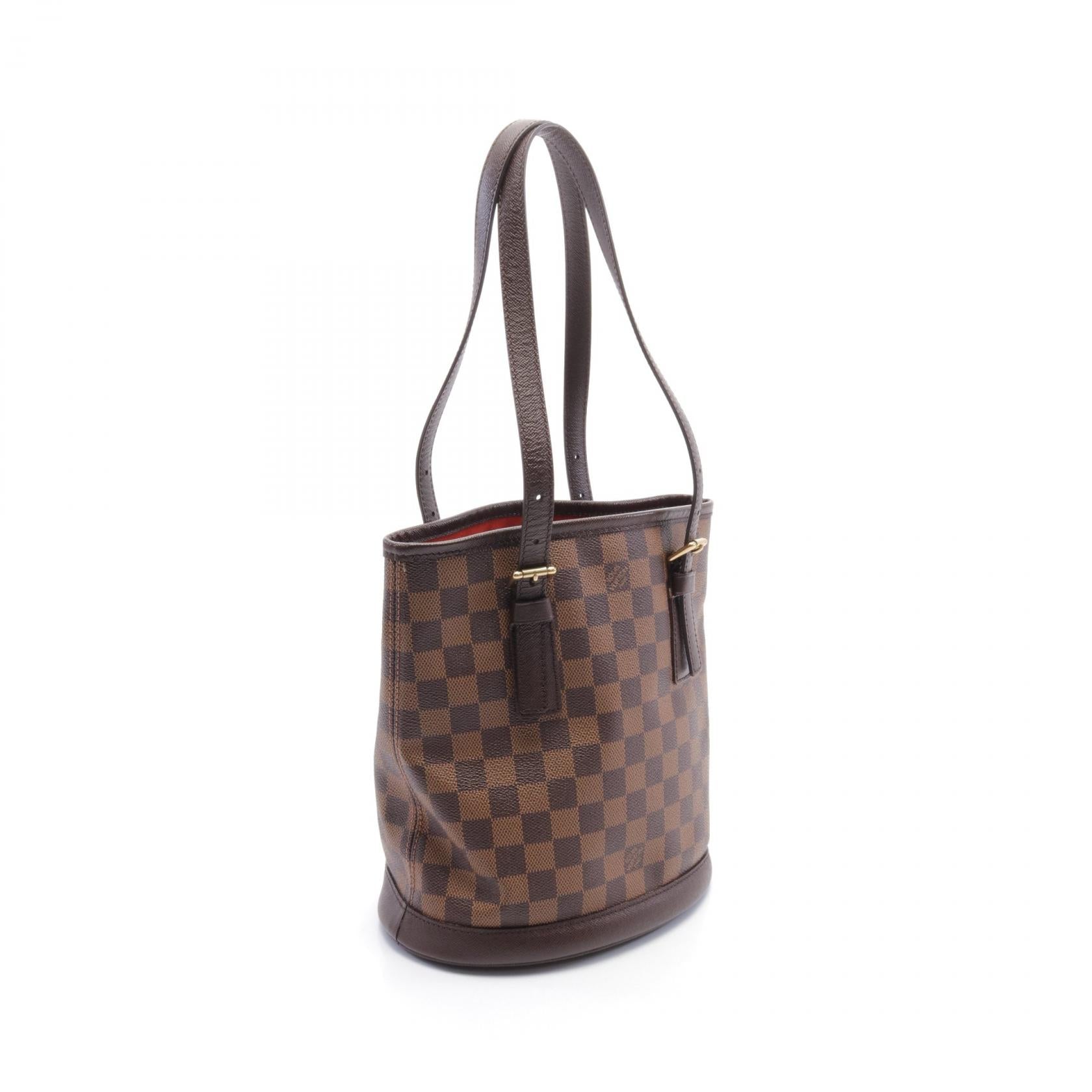 Louis Vuitton Damier Canvas Leather Tote Bag N42240