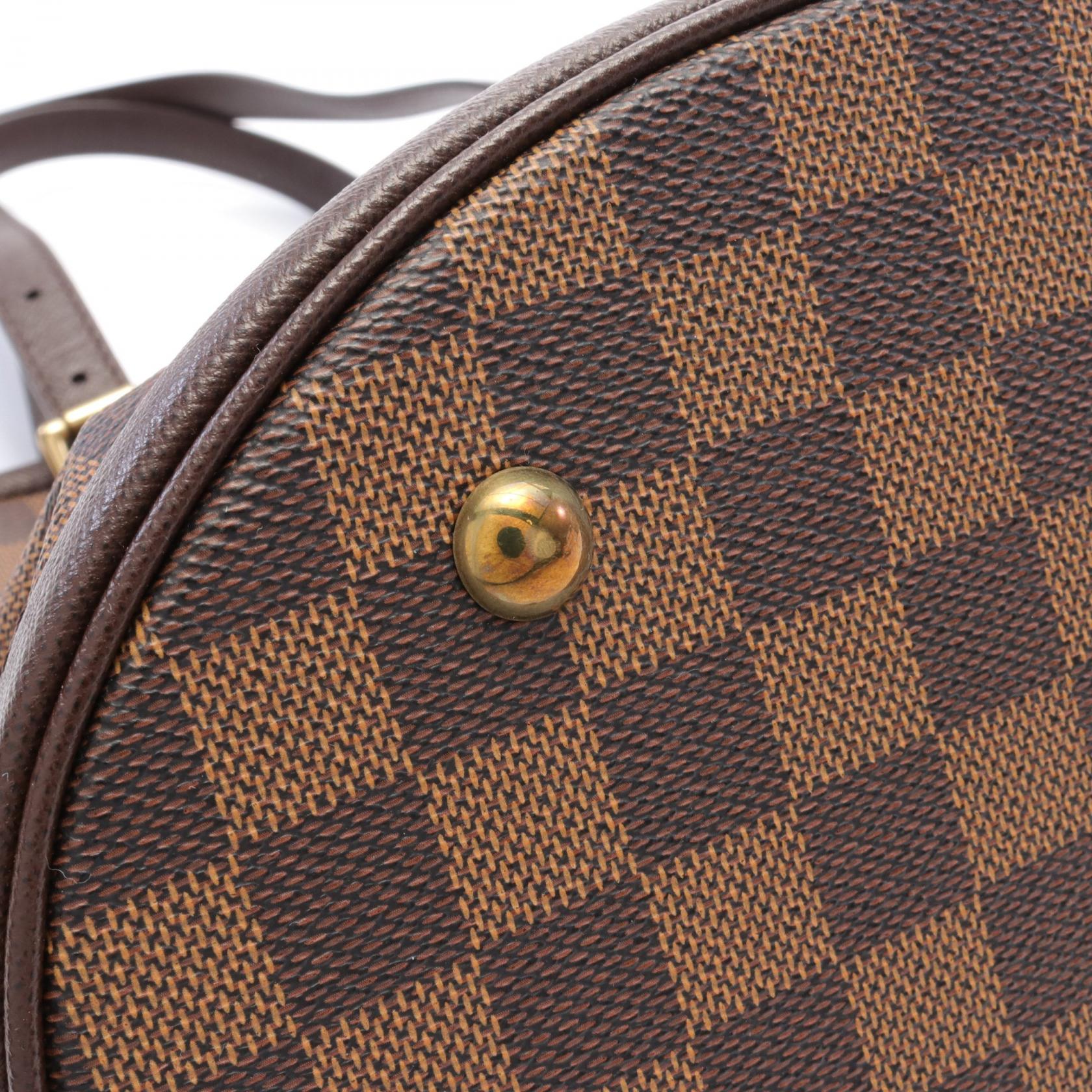 Louis Vuitton Damier Canvas Leather Tote Bag N42240