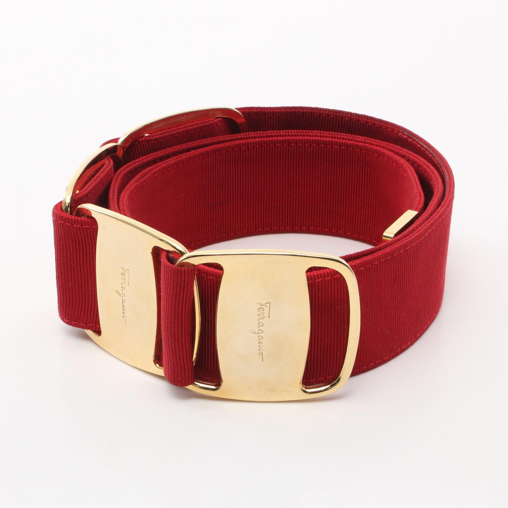 Salvatore Ferragamo Vara Nylon Belt