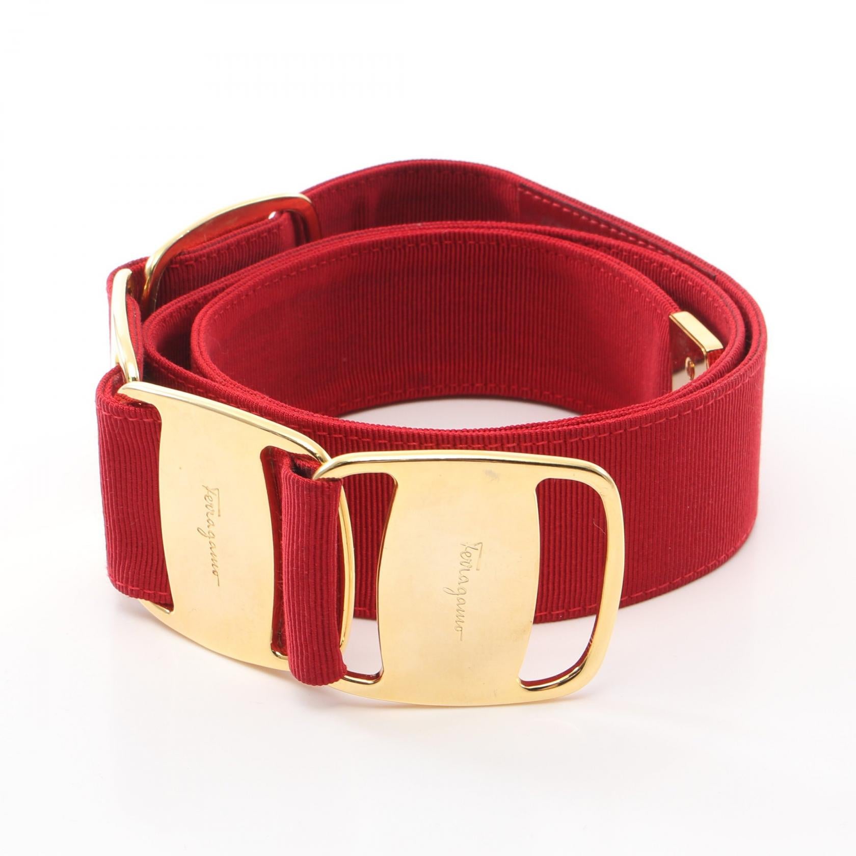 Salvatore Ferragamo Vara Nylon Belt