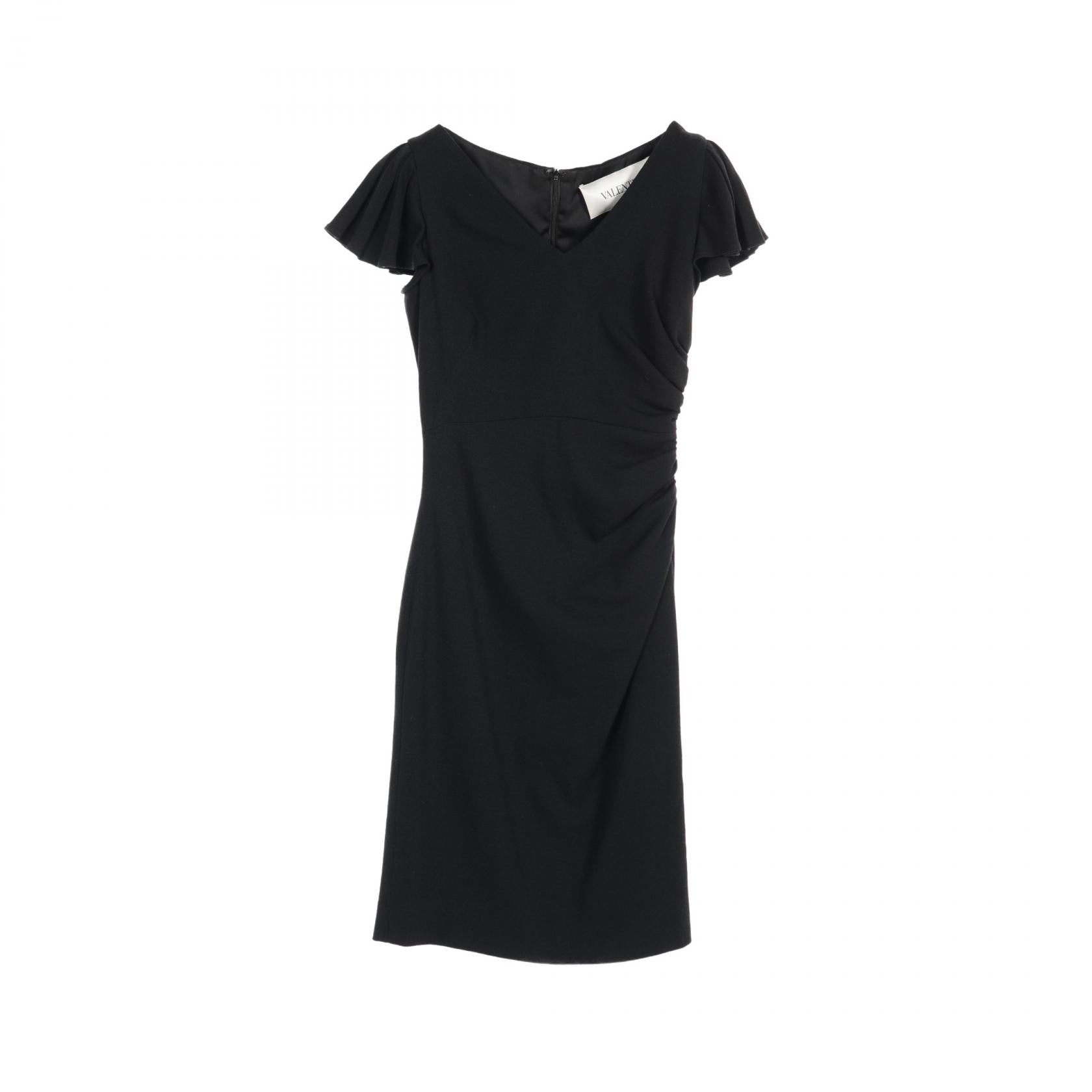 Valentino Wool Dress Black BB3VS1H5-V1C537B