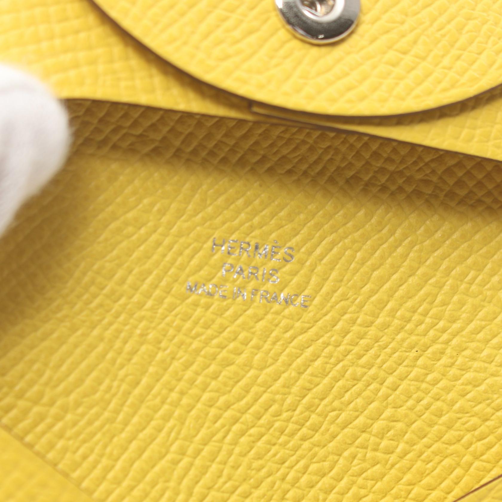 Hermes Bastia Coin Case Yellow