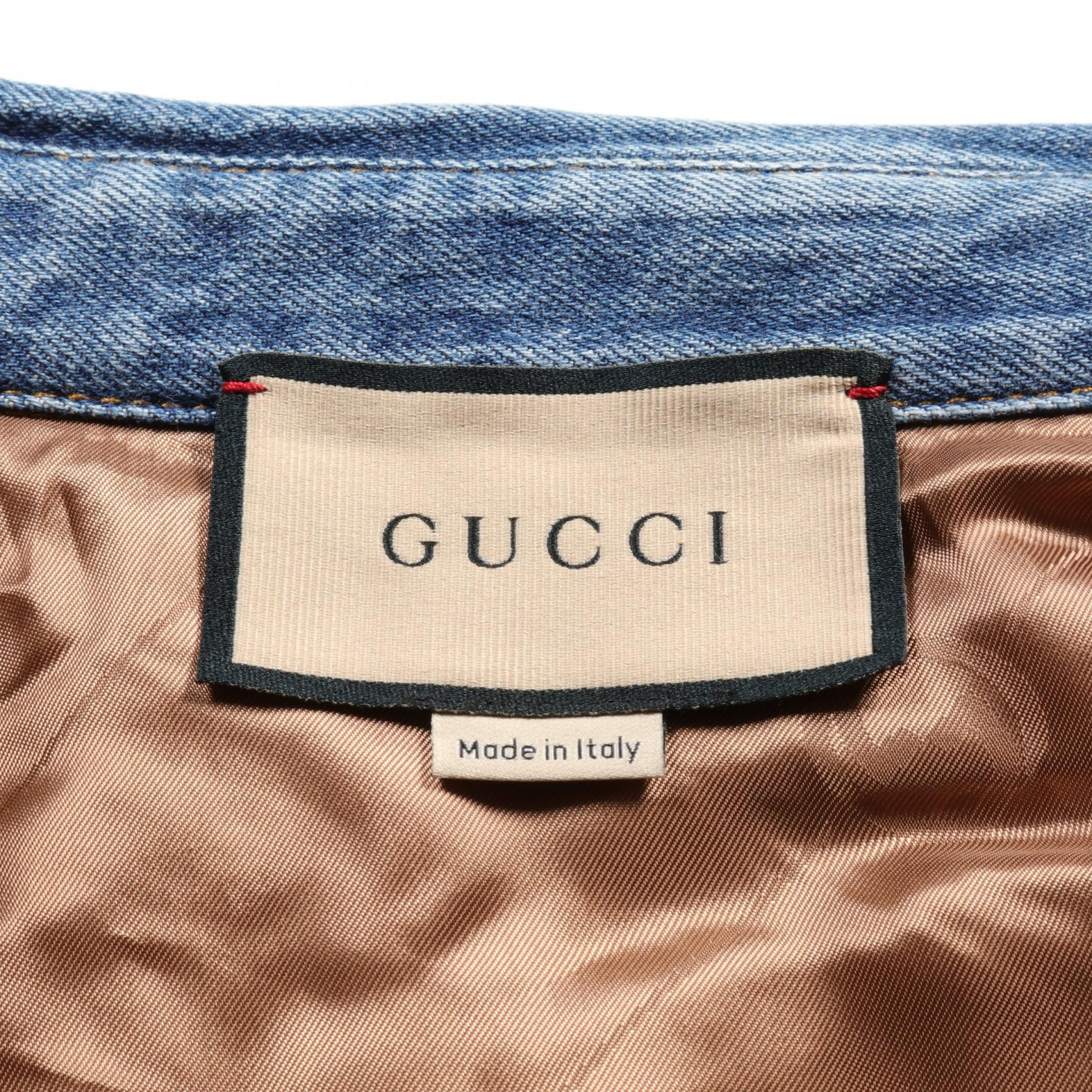 Gucci Washed Organic Denim Shirt Jacket