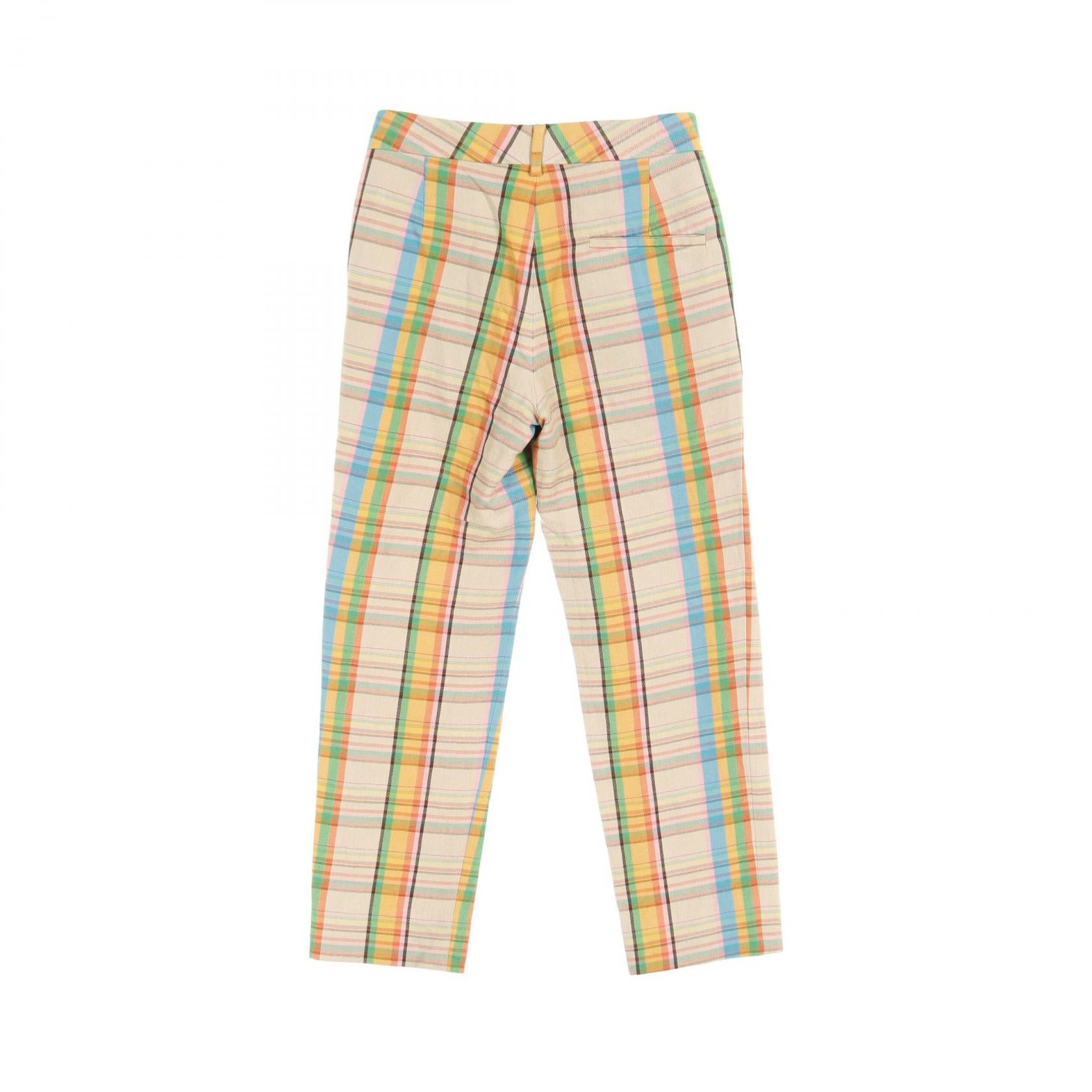 Loewe Rayon Pants Beige Multicolor