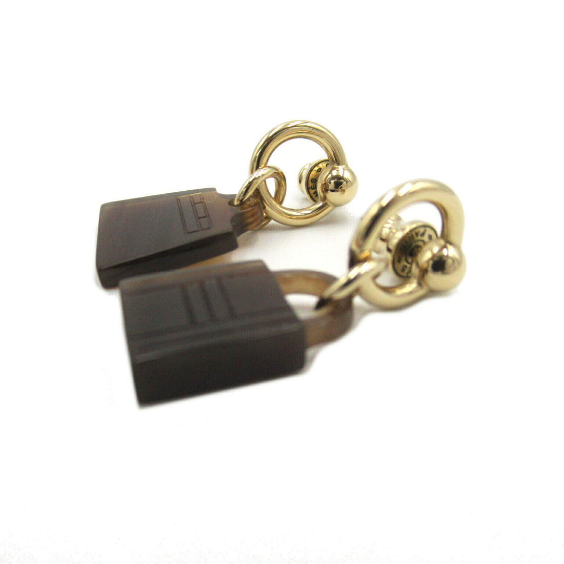 Hermes Amulette Maroquinerie Kelly Cadena Earrings