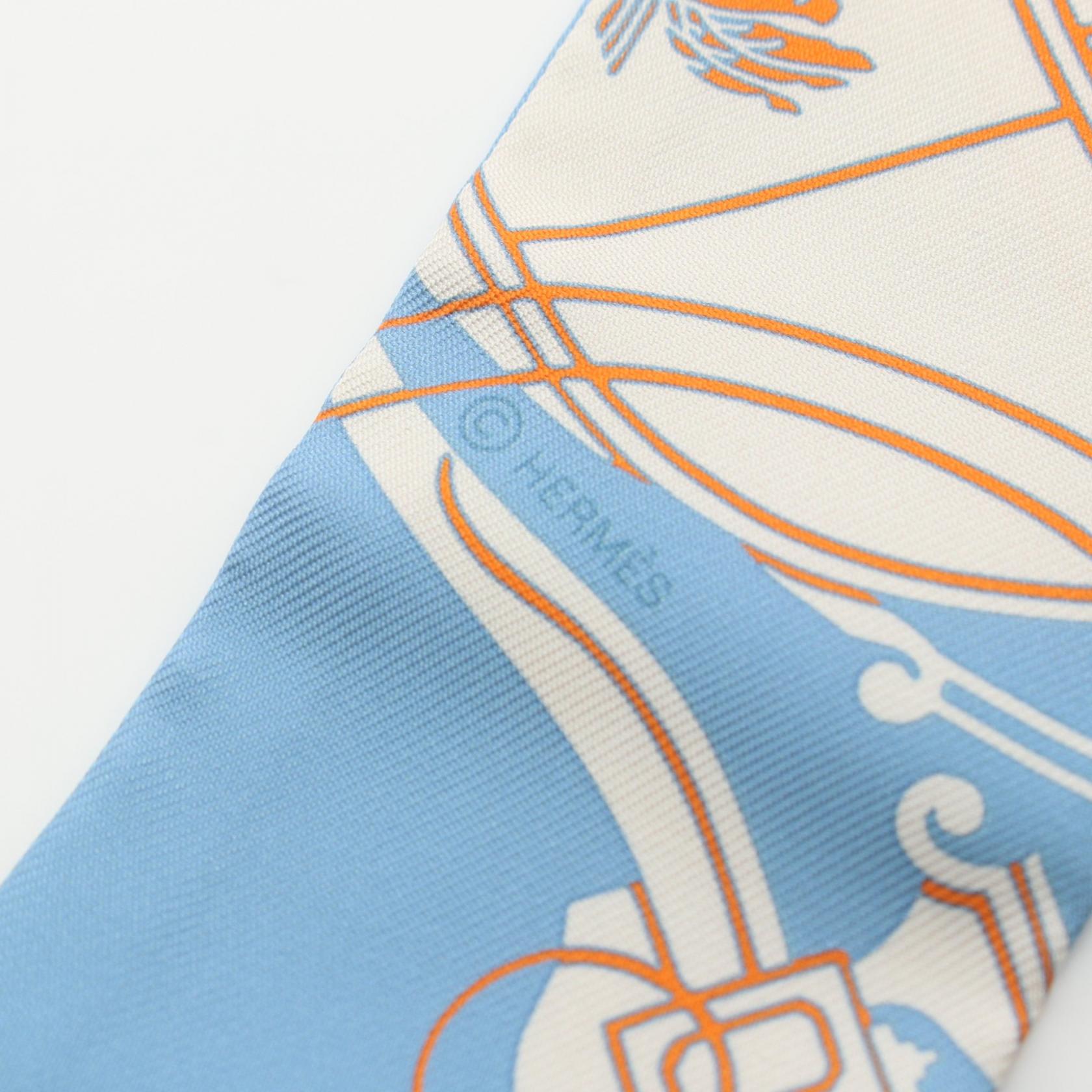 Hermes Silk Twilly EX-LIBRIS Scarf