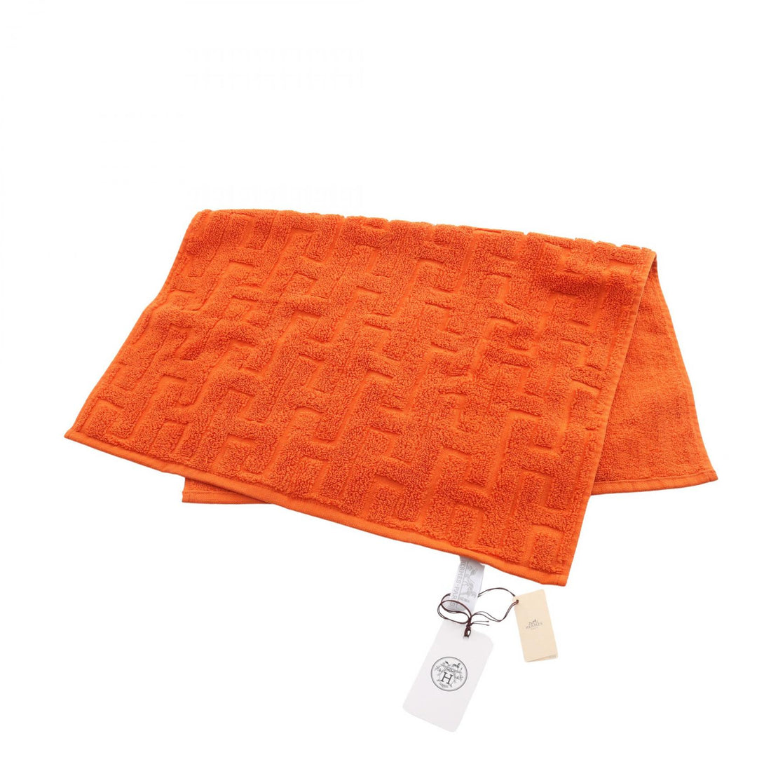 Hermes Cotton Stairs Towel Orange