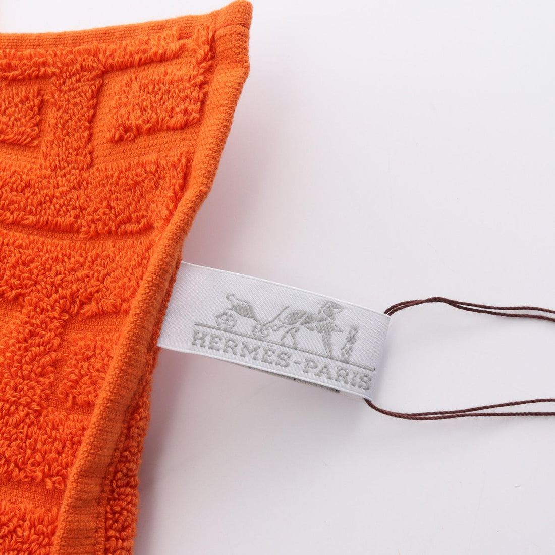 Hermes Cotton Stairs Towel Orange