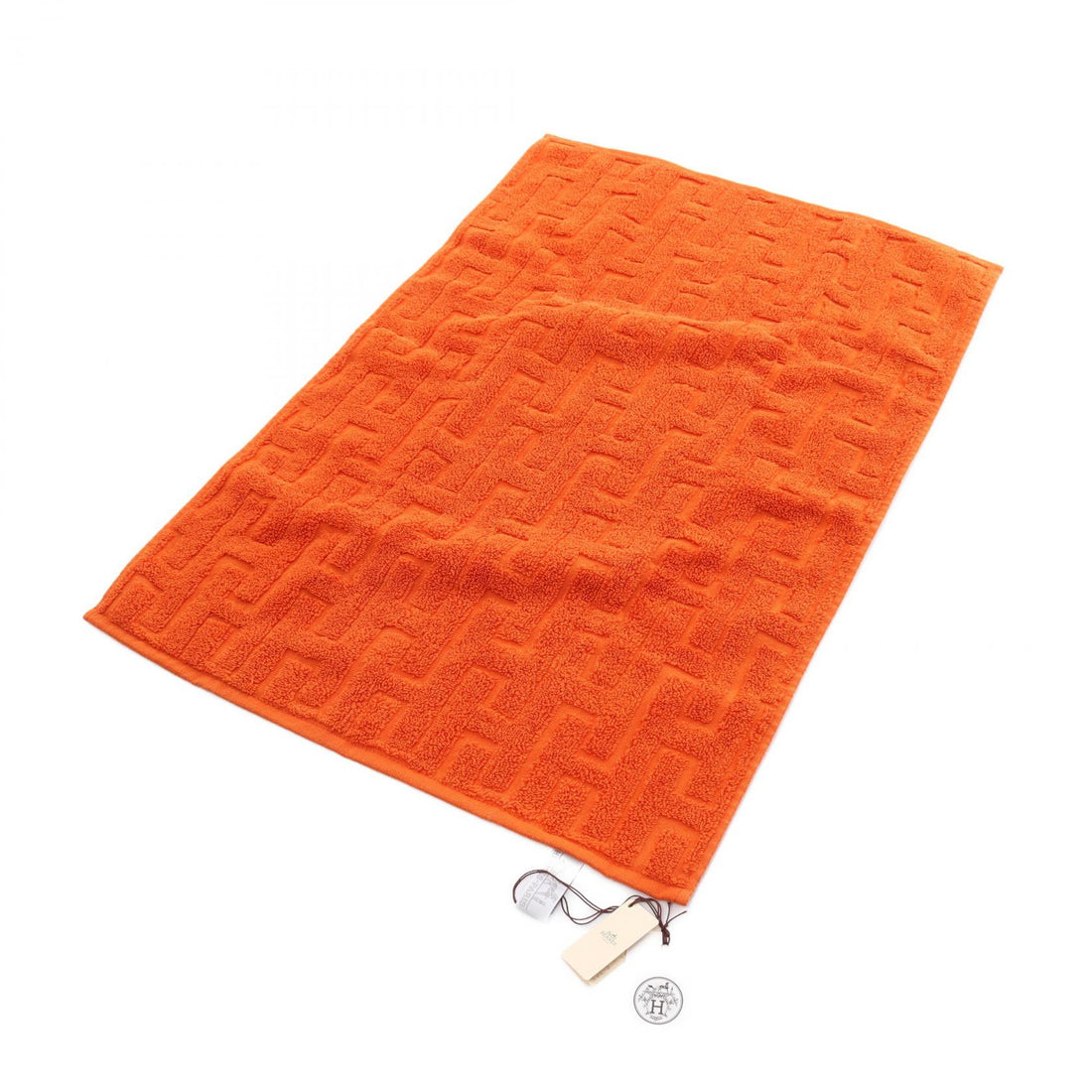 Hermes Cotton Stairs Towel Orange