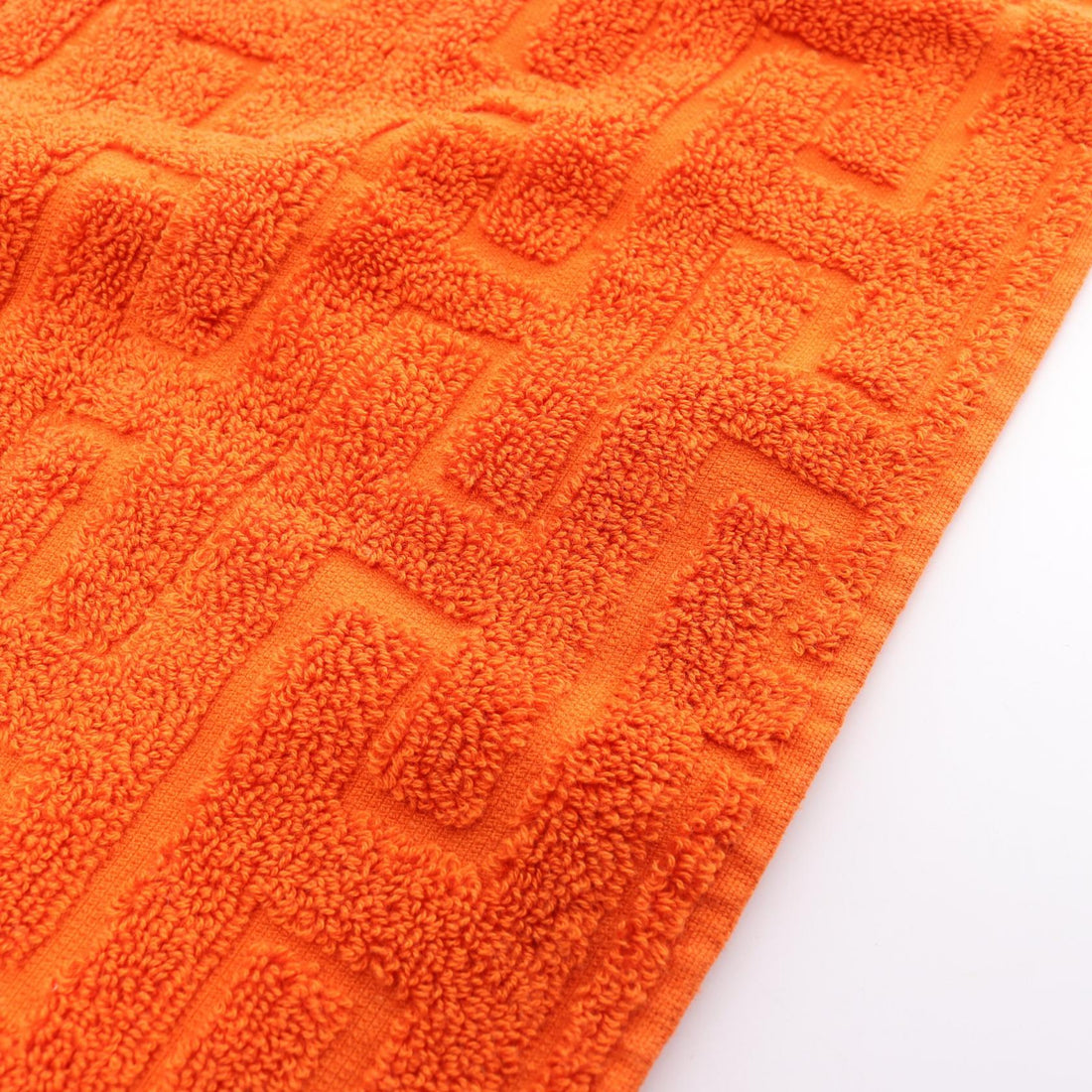 Hermes Cotton Stairs Towel Orange