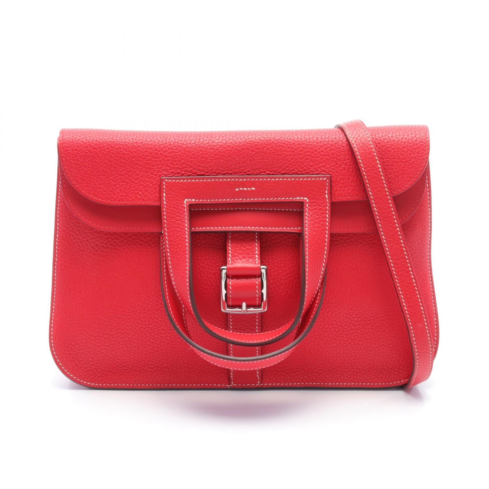 Hermes Arzan 31 Handbag Red