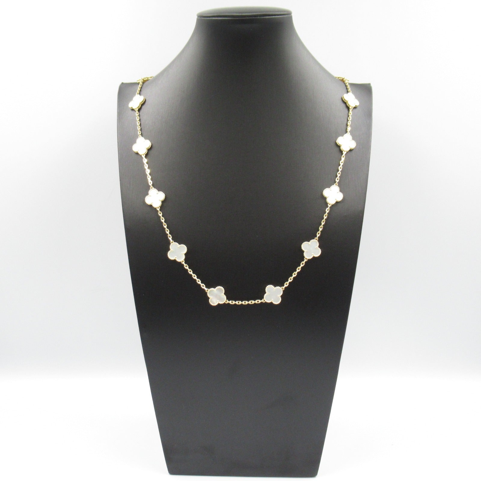 Van Cleef & Arpels Vintage Alhambra Necklace K18 Yellow Gold Mother of Pearl VCARA42100