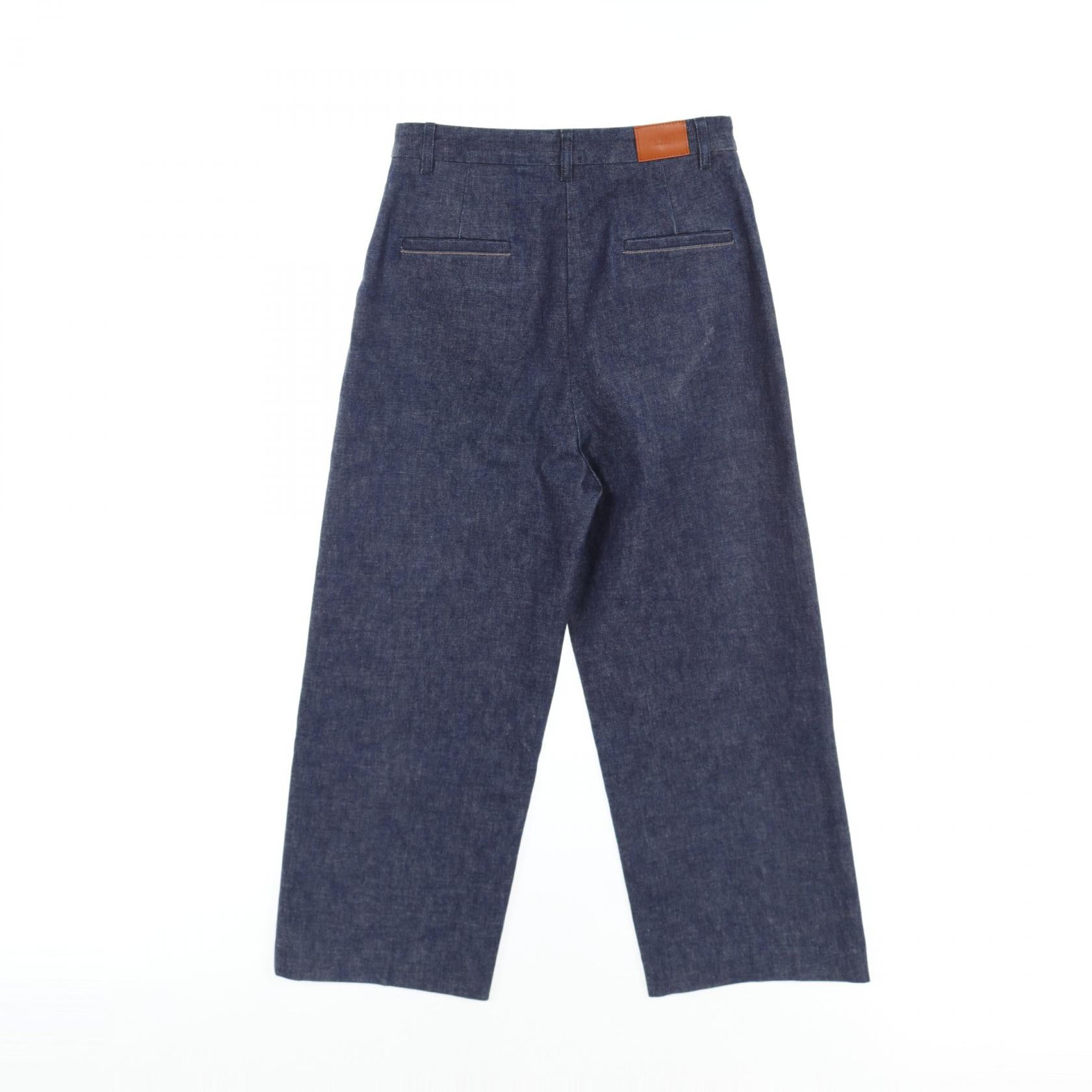 Hermes Cotton Denim Pants Navy