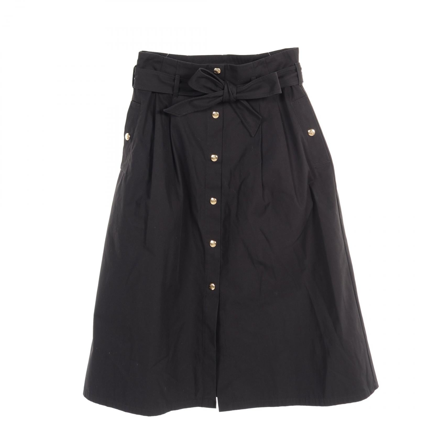 Celine Cotton Skirt Black 2J3750861