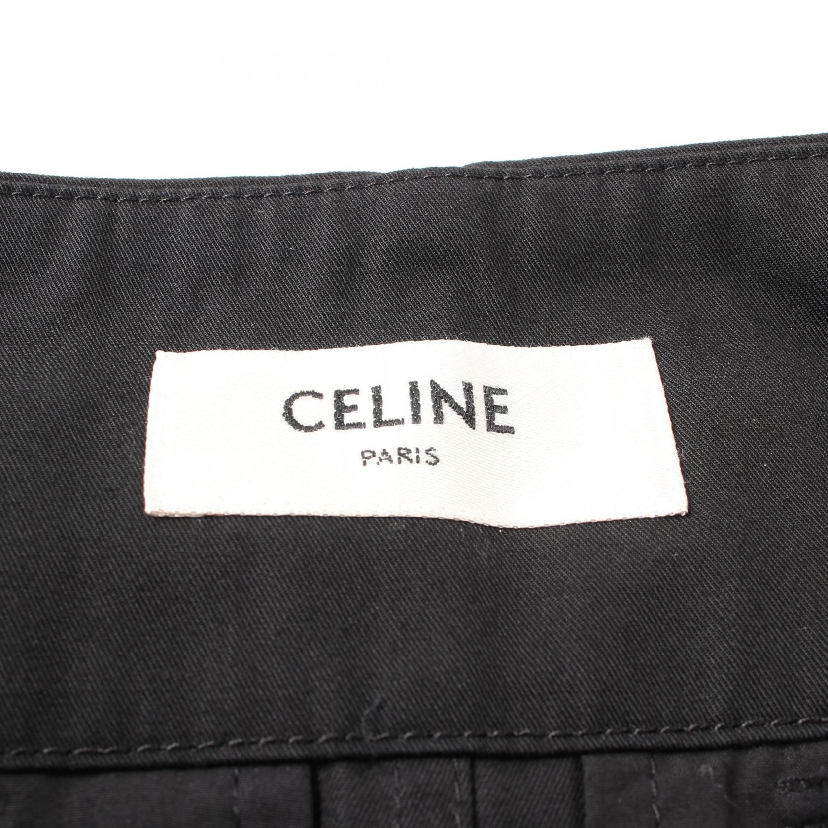 Celine Cotton Skirt Black 2J3750861