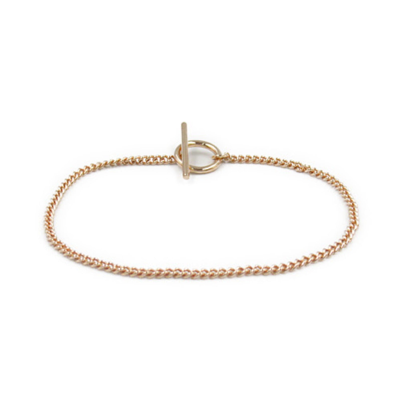 Hermes Pink Gold Toggle Motif Bracelet