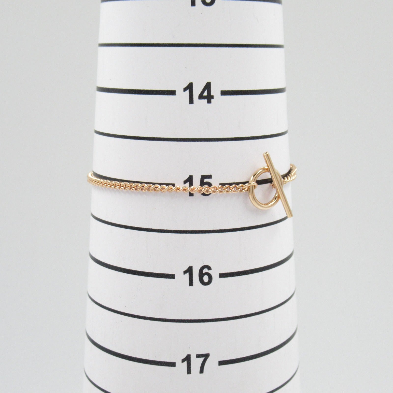 Hermes Pink Gold Toggle Motif Bracelet