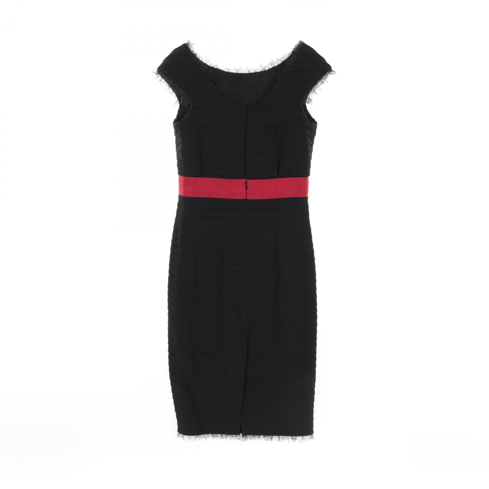 Chanel Wool Dress Black P44306V32757