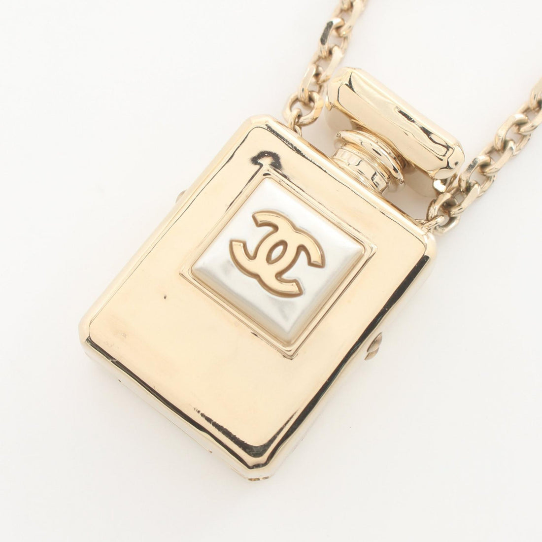 Chanel No.5 Perfume Necklace Gold B22