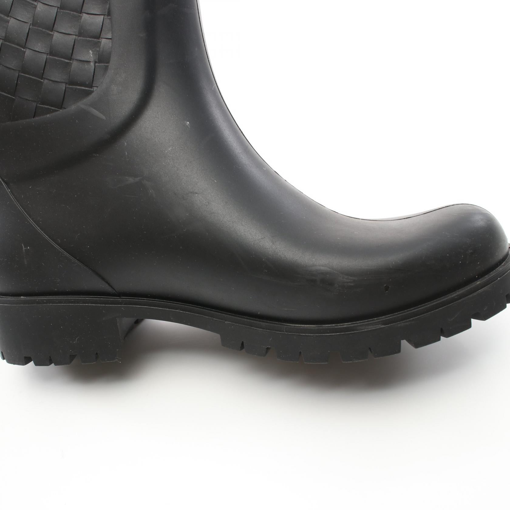 Bottega Veneta Intrecciato Rain Shoes Rubber