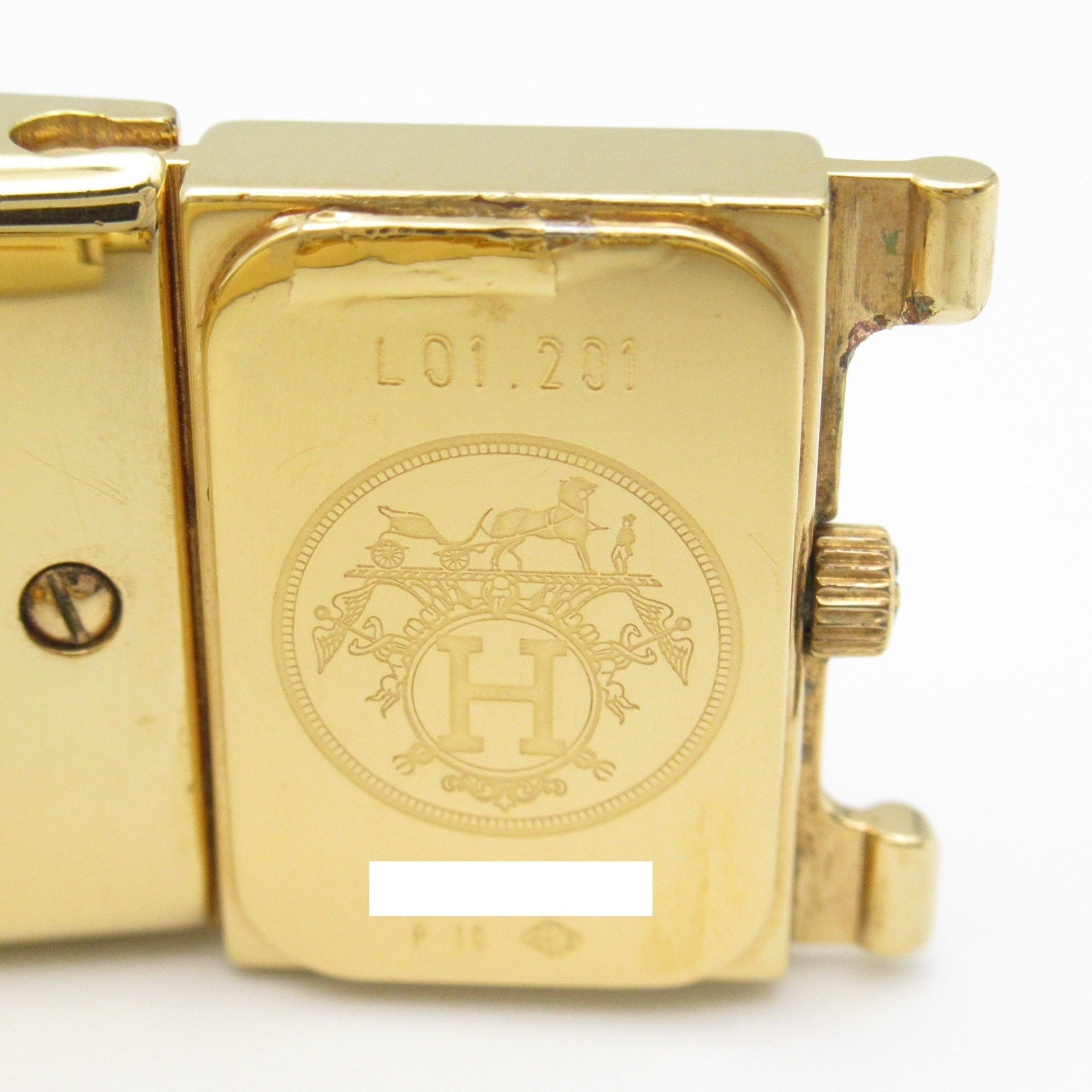 Hermes Gold Plated Quartz Watch L01.201