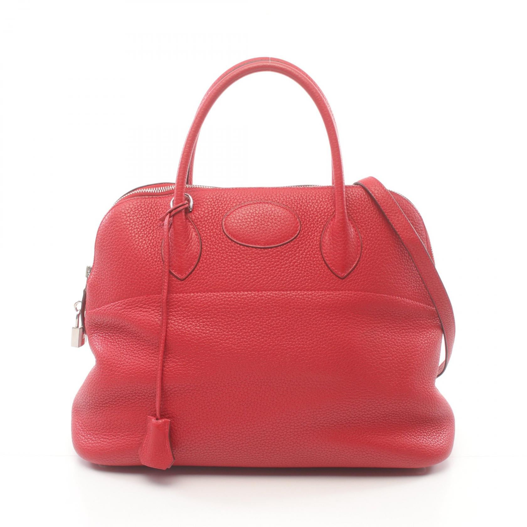 Hermes Bolide 35 Rouge Kazak Handbag