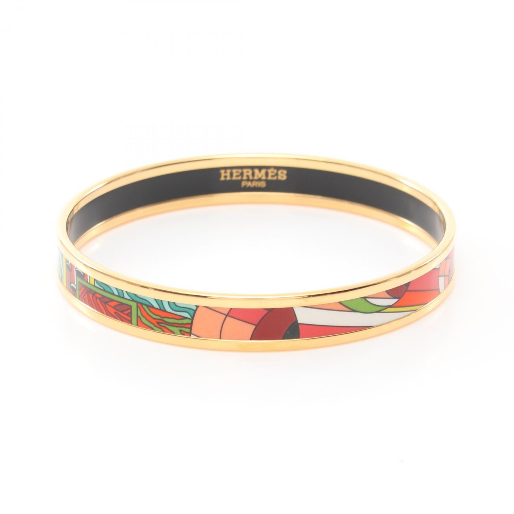 Hermes Enamel PM Bangle Gold Plated