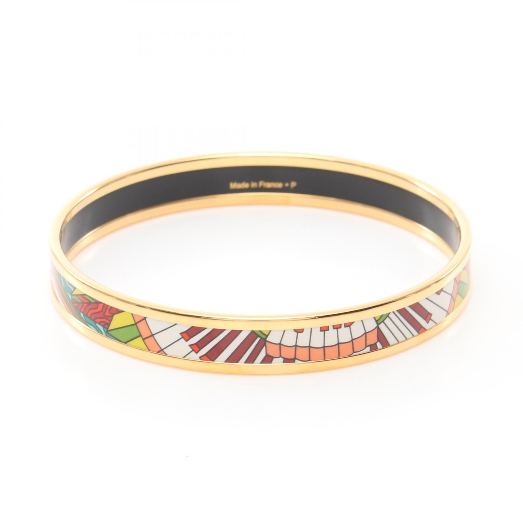 Hermes Enamel PM Bangle Gold Plated