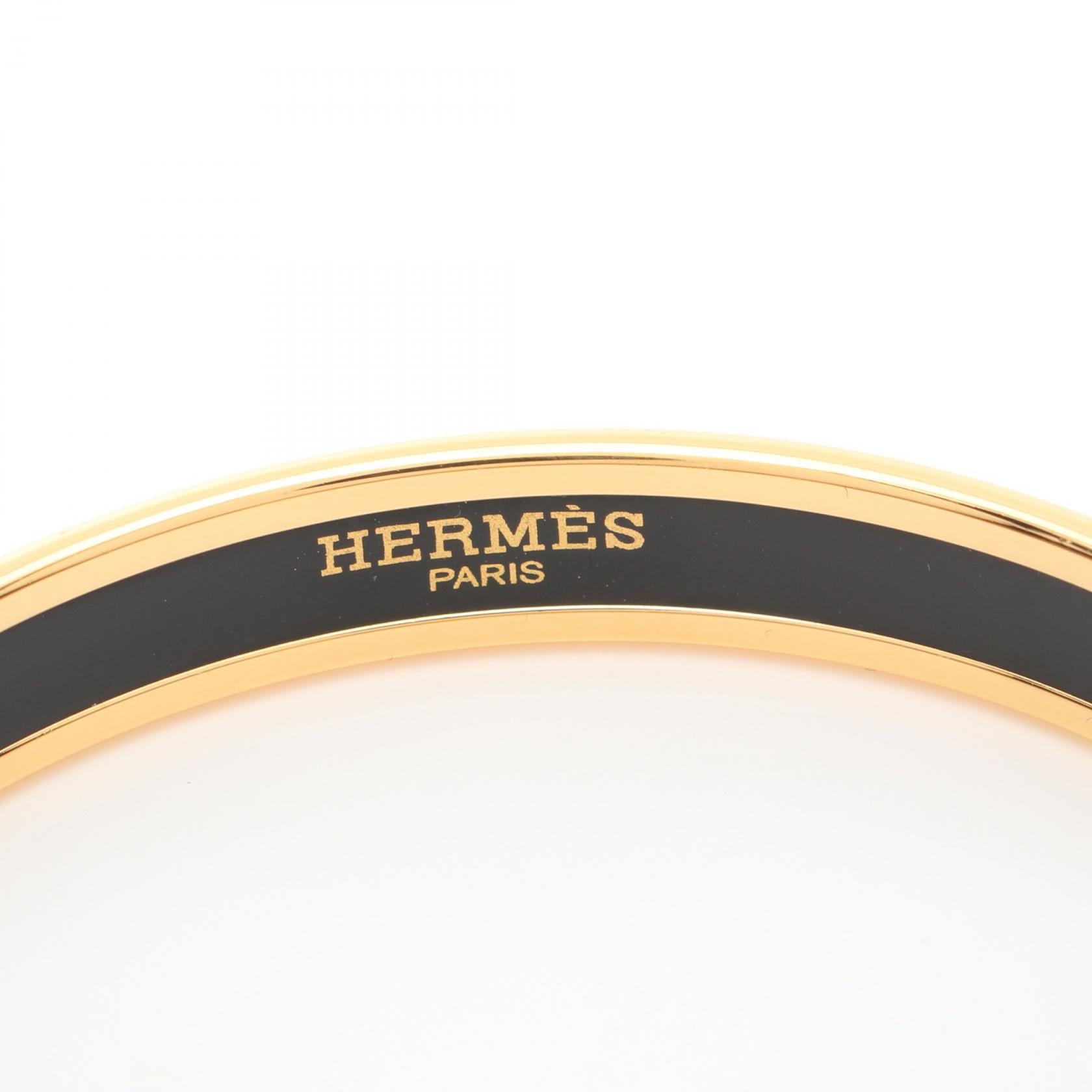 Hermes Enamel PM Bangle Gold Plated