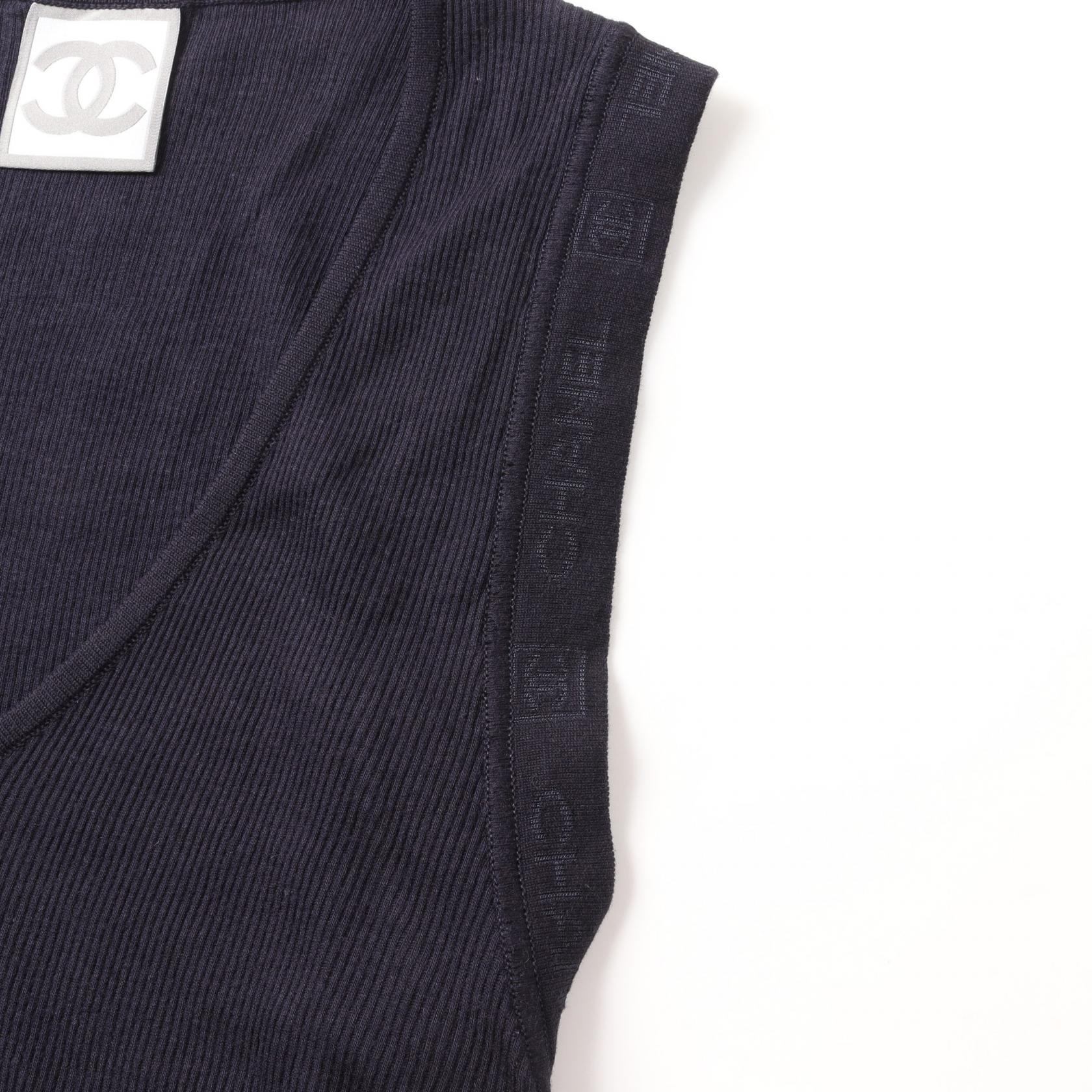 Chanel Cotton Sports Line Tank Top