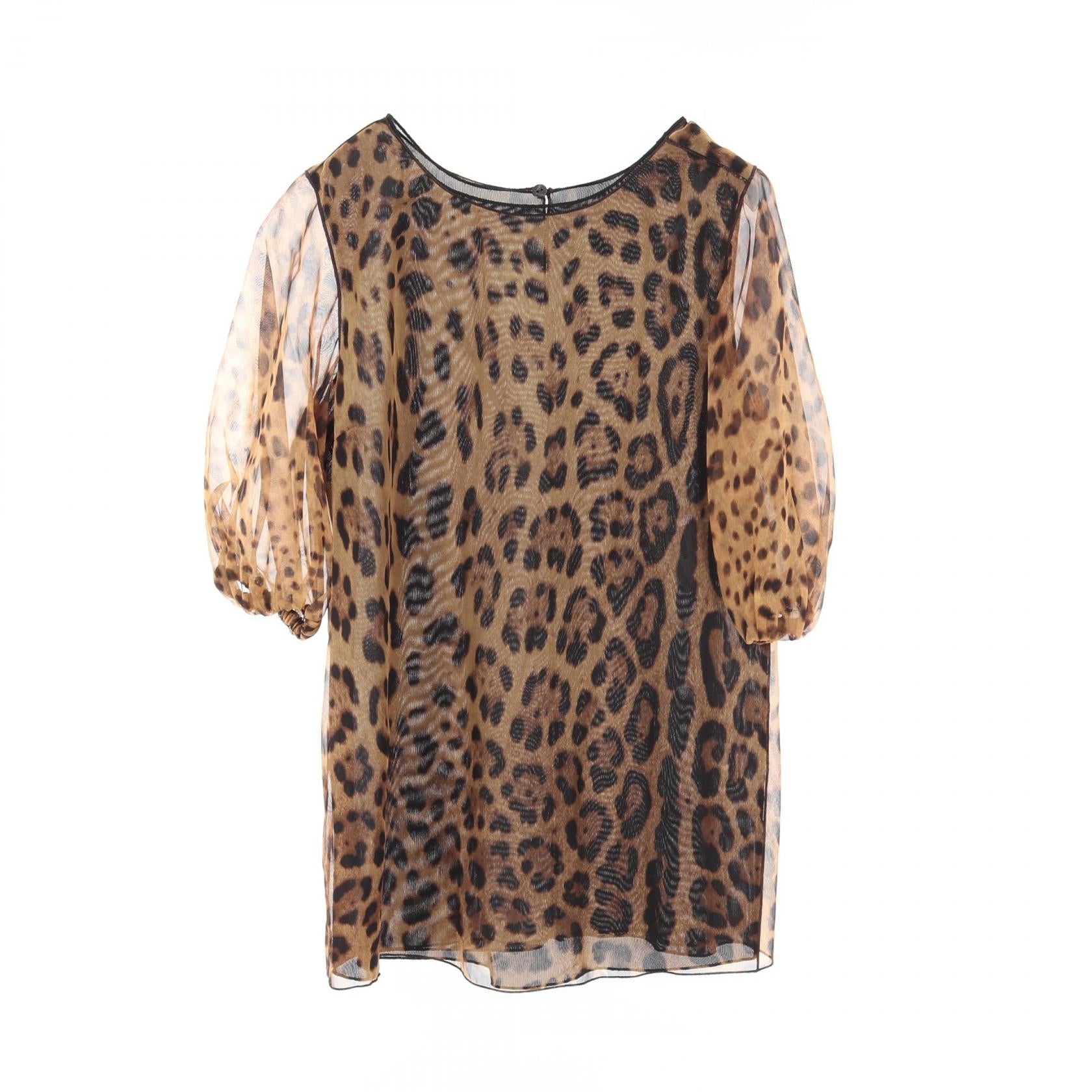 Dolce & Gabbana Silk Blouse Brown