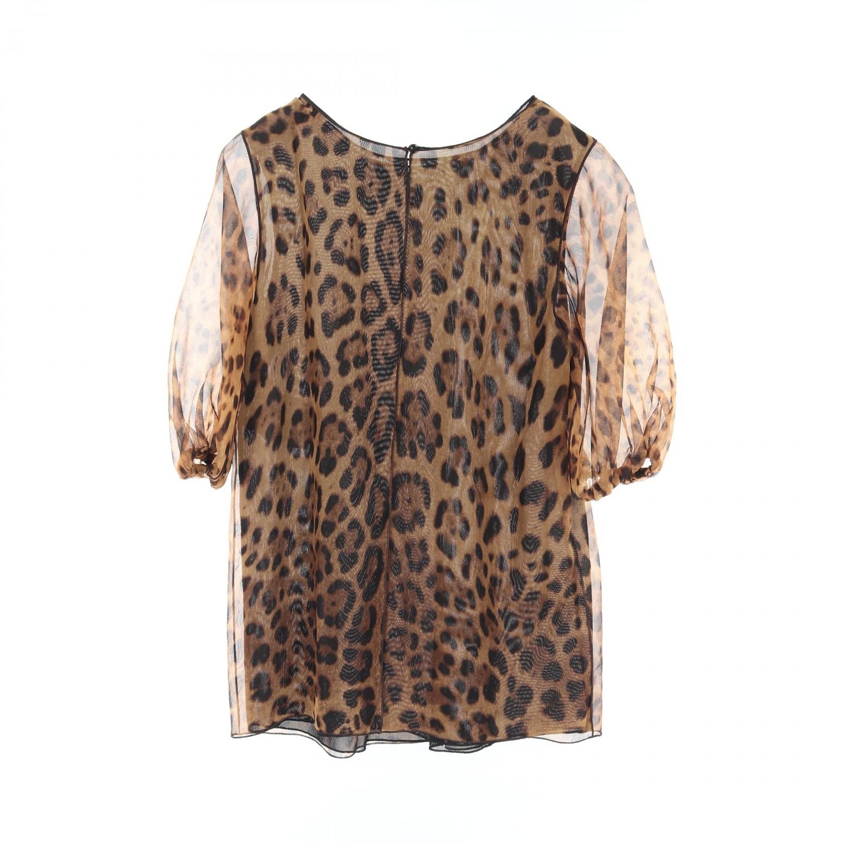 Dolce & Gabbana Silk Blouse Brown