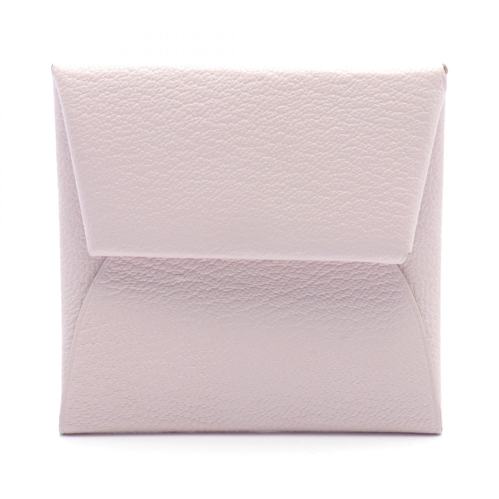 Hermes Chevre Bastia Coin Case Wallet Pink