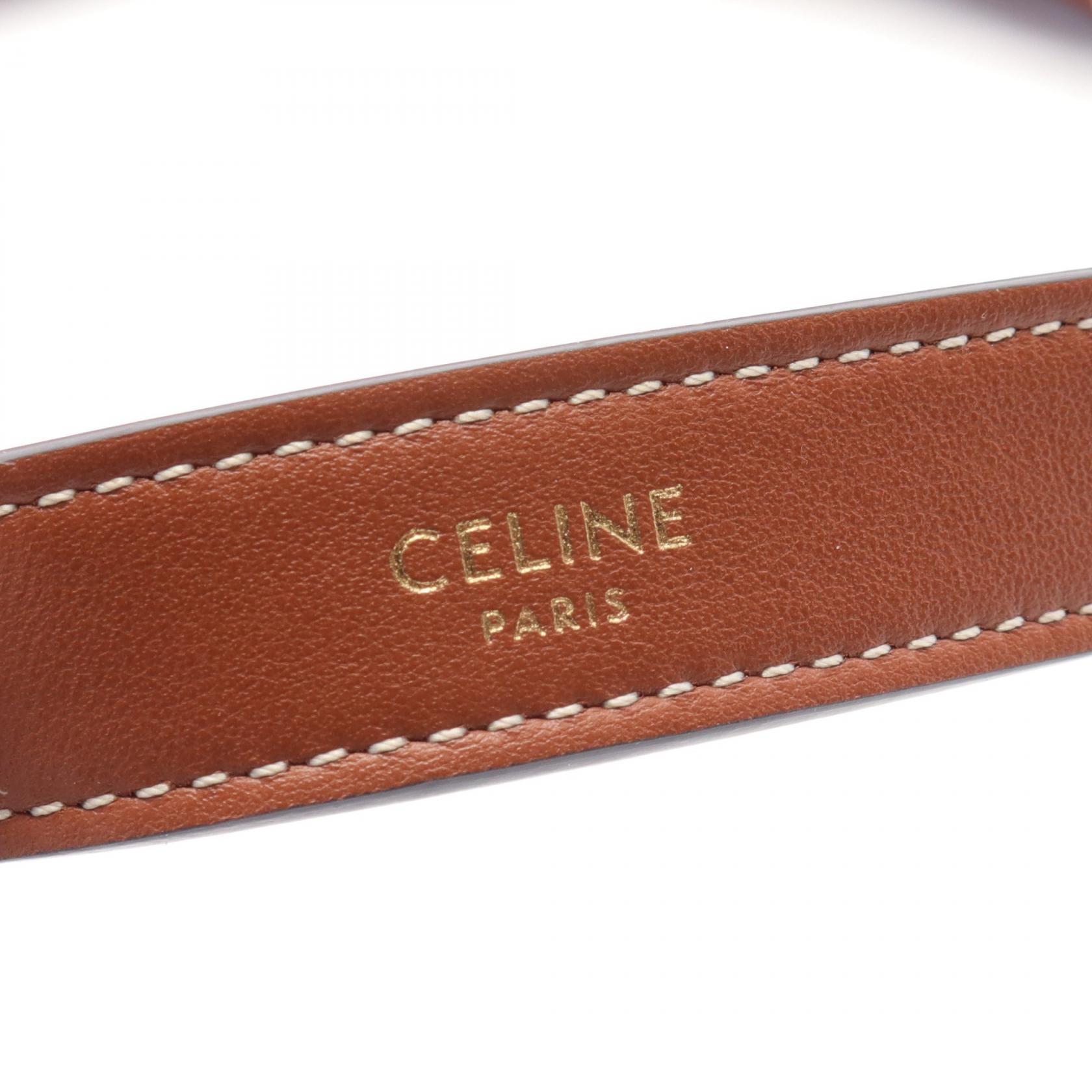 Celine AVA Triomphe Leather Shoulder Bag