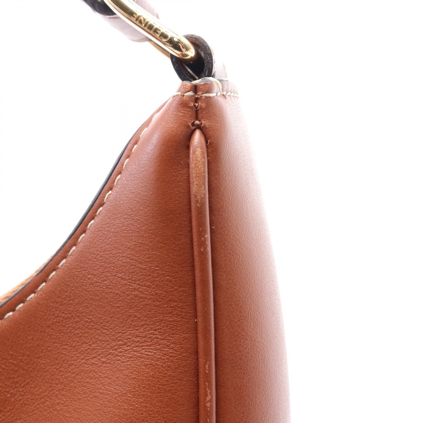 Celine AVA Triomphe Leather Shoulder Bag