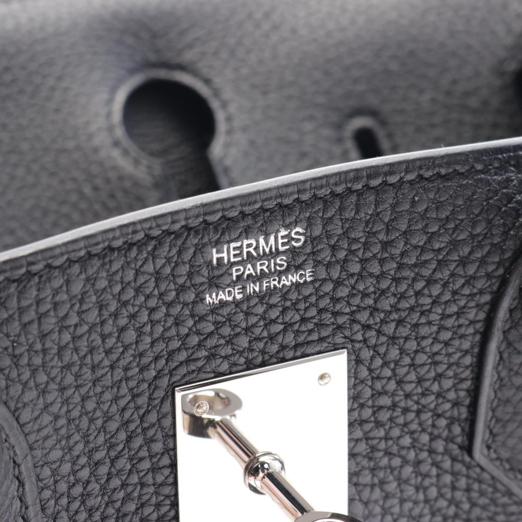 Hermes Birkin 30 Togo Handbag Black