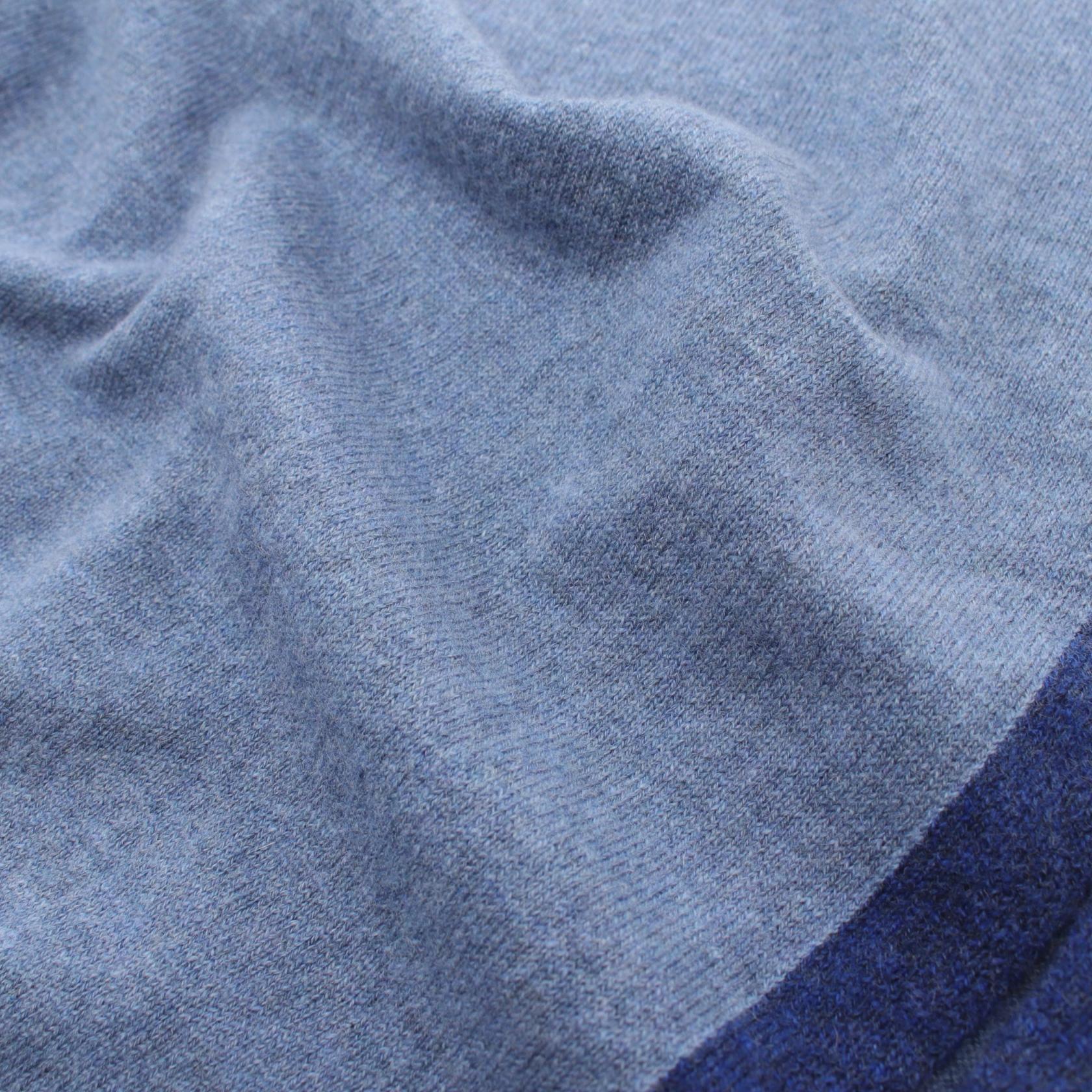 Chanel Cashmere Coco Mark Scarf Blue