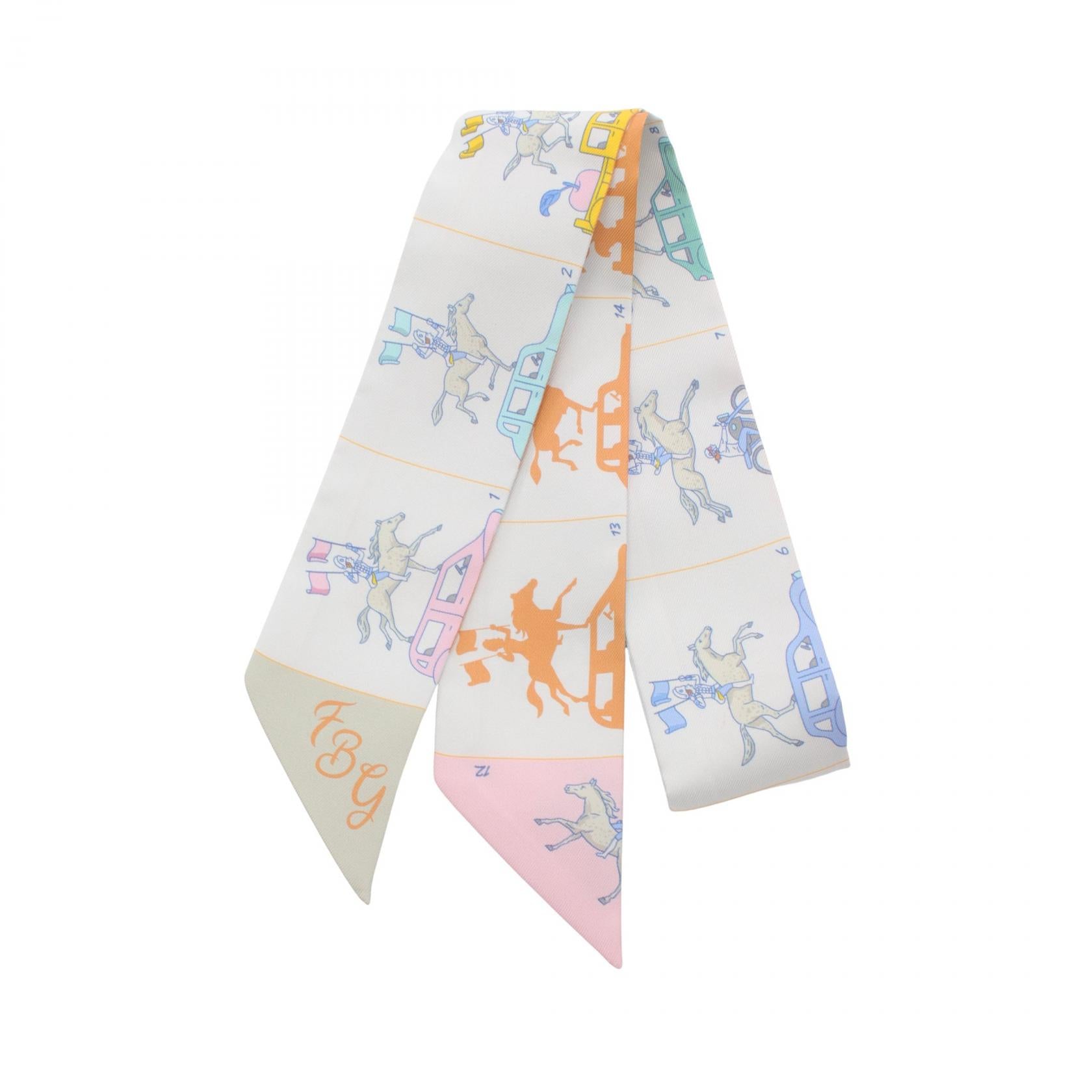 Hermes Silk Twilly Scarf H064150S