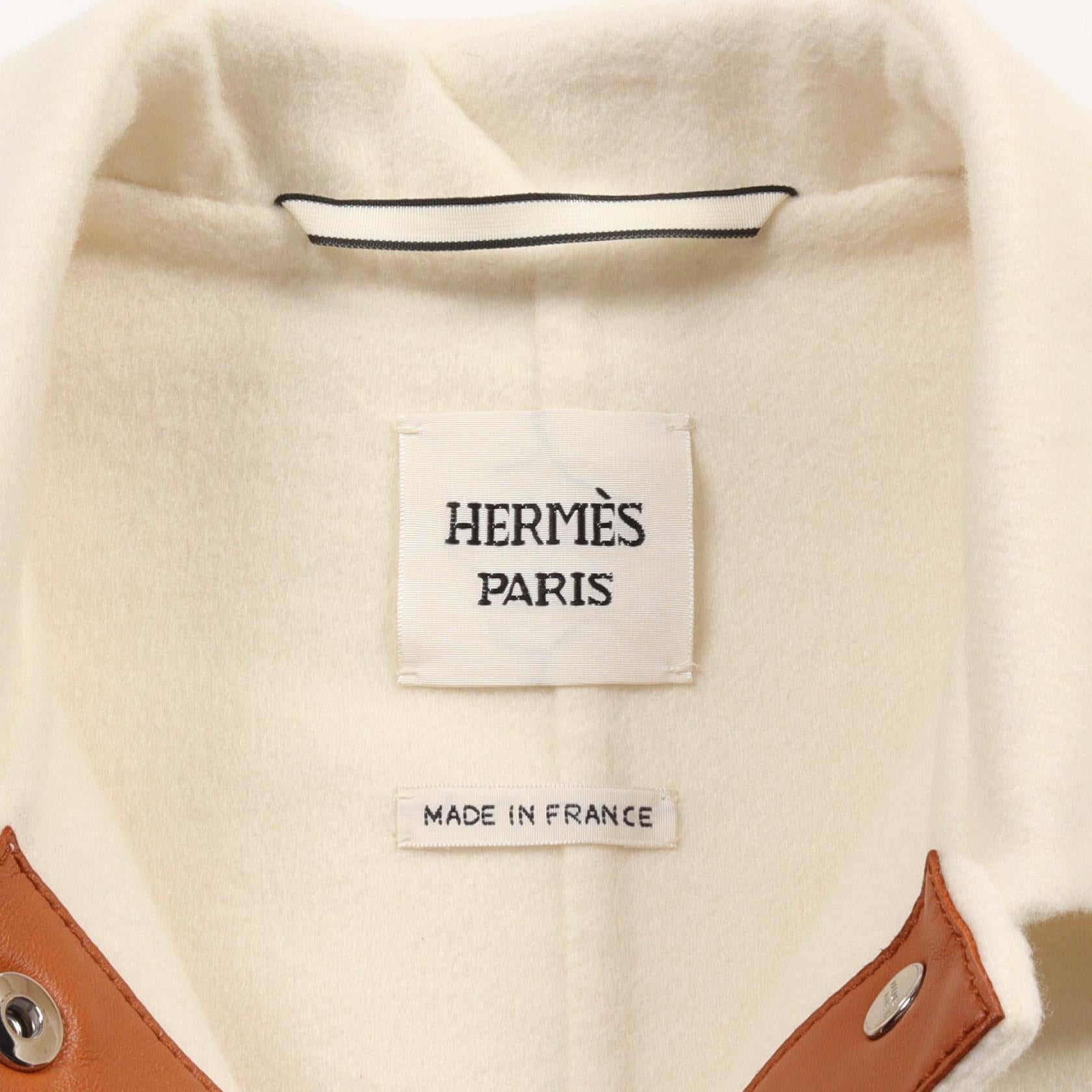 Hermes Cashmere Lamb Leather Outerwear